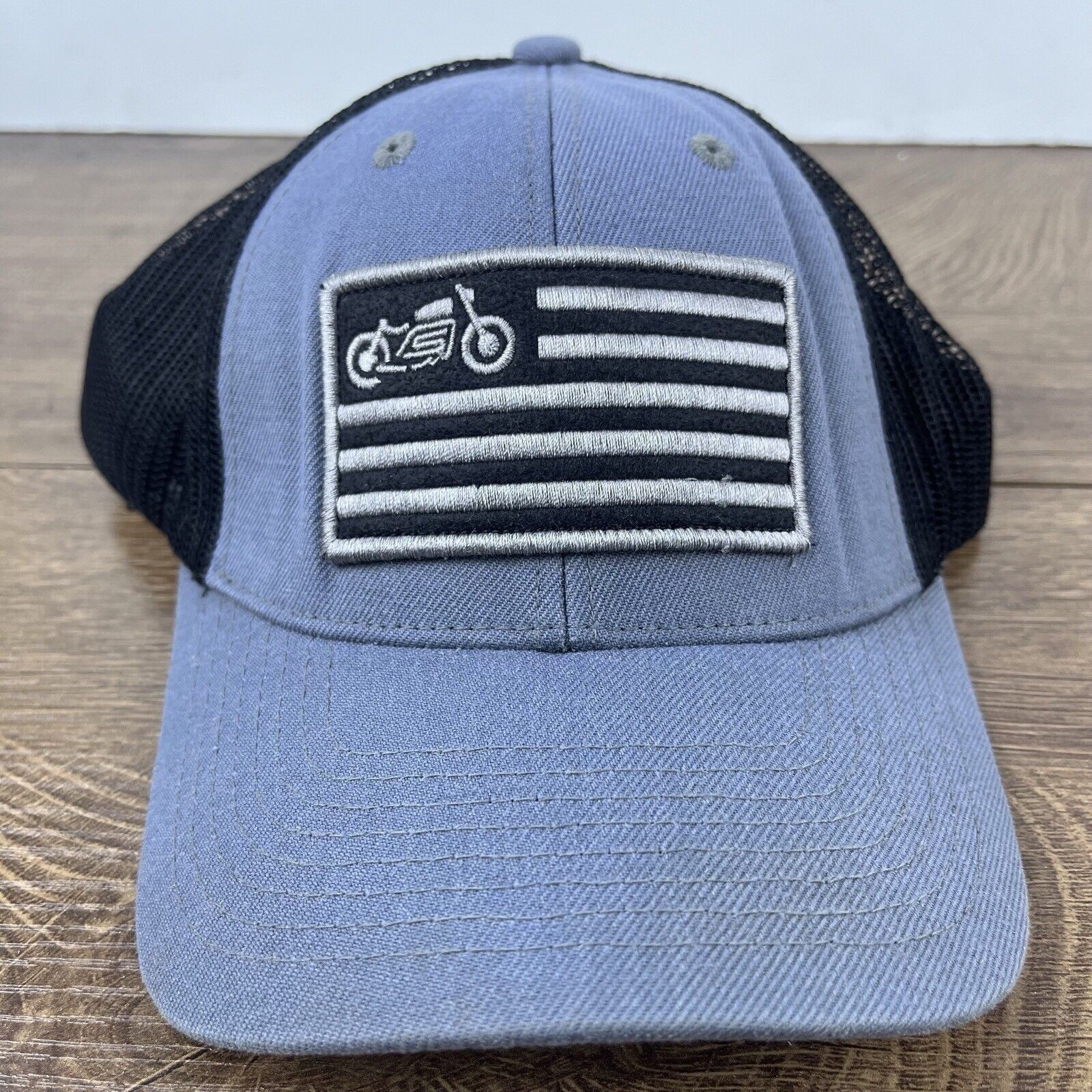 Other Scothc & Iron Motorcycle Hat Snapback Hat Blue Adjustable Ha Size ONE SIZE - 2 Thumbnail
