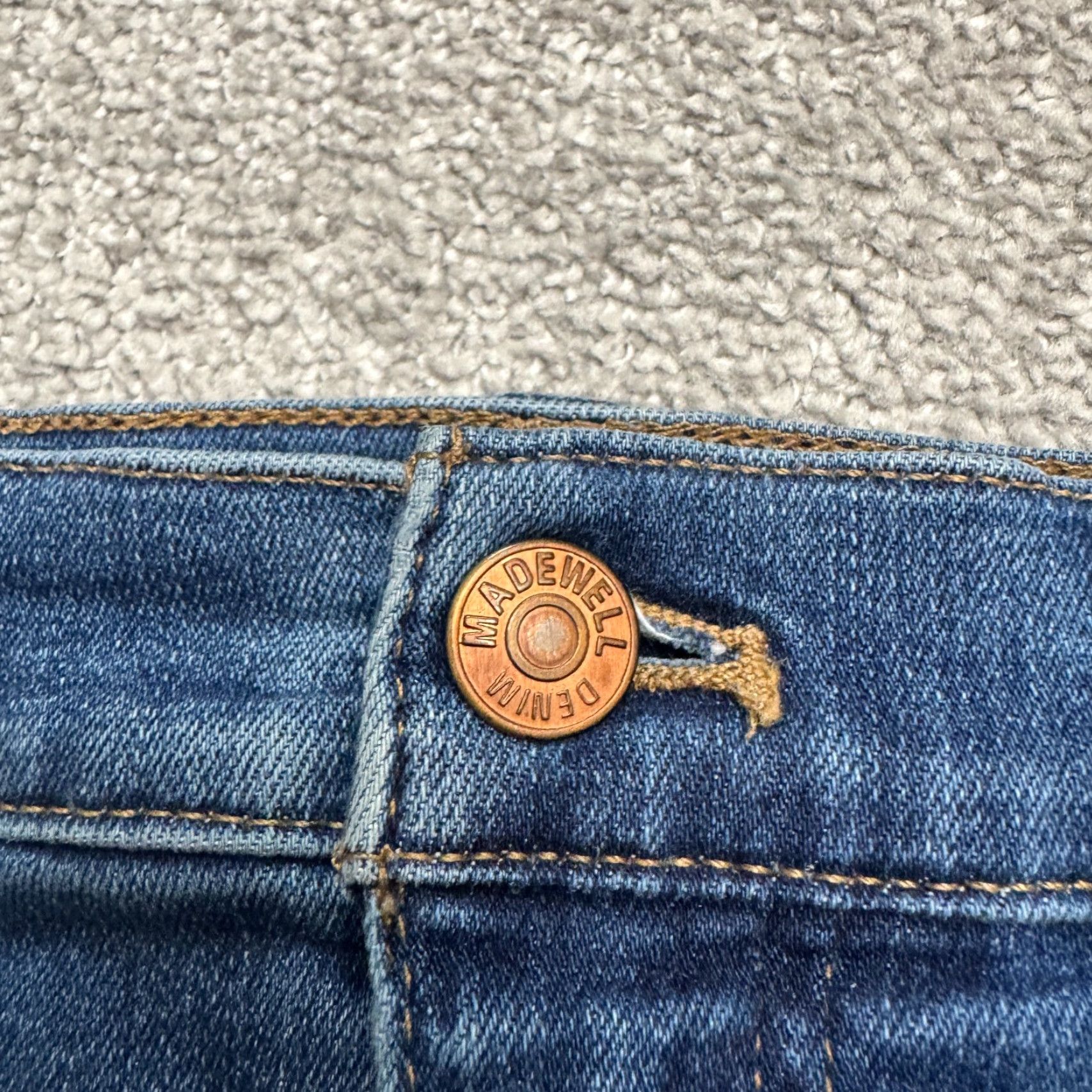 Madewell Madewell Jeans Womens Skinny Denim 31 High Rise Dark Wash Stretch City Grunge Outdoor Streetwear Preppy Mens Womens Boys Girls Size 24" / US 00 / IT 34 - 3 Thumbnail