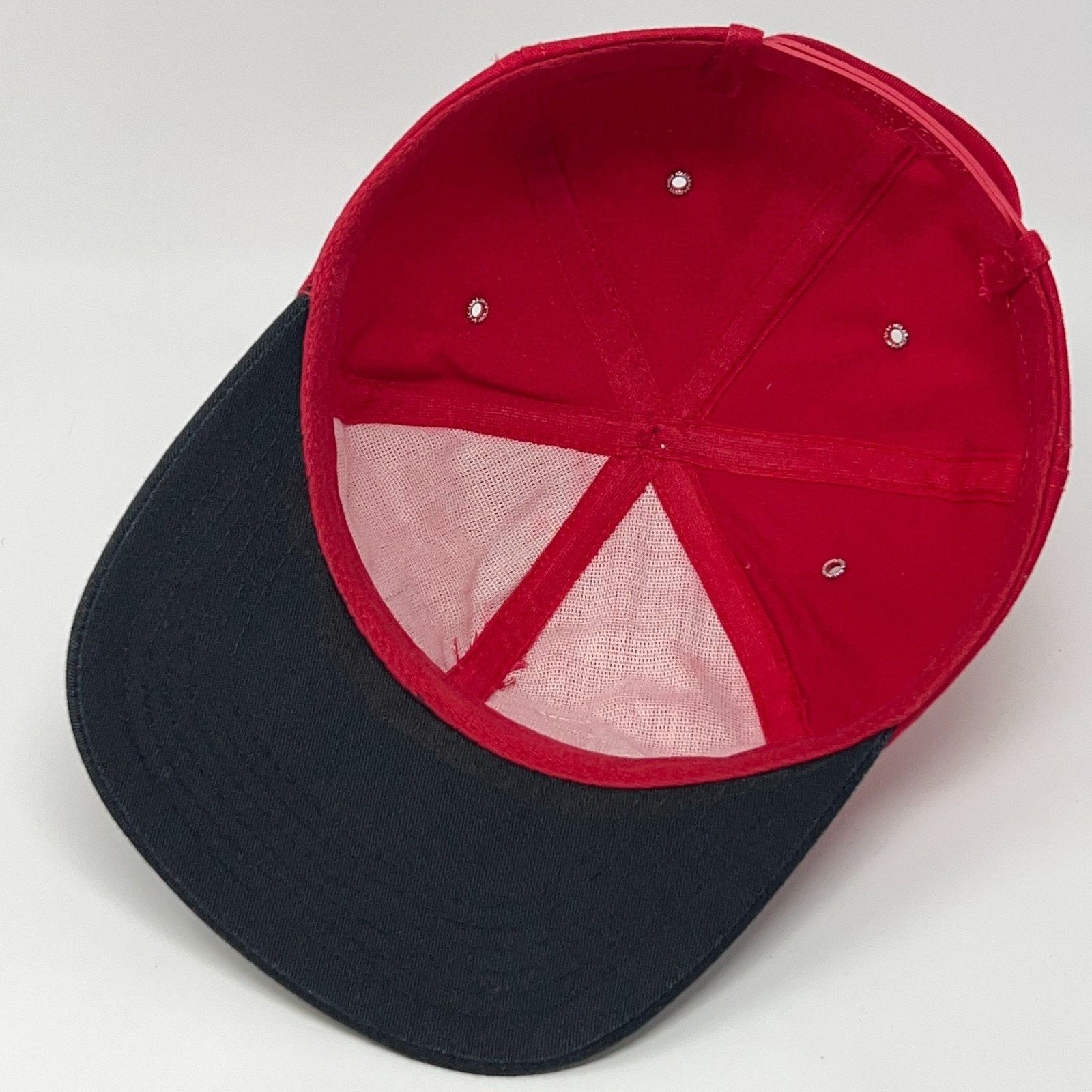 Vintage Vintage 90s Burlington Route Hat Baseball Cap Railroad Red Size ONE SIZE - 4 Thumbnail