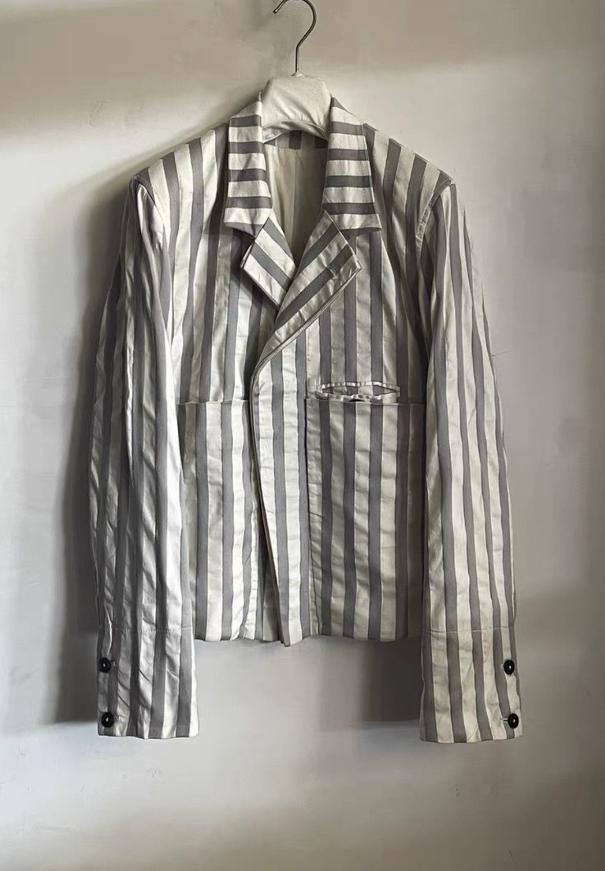 Ann Demeulemeester｜Striped suit jacket