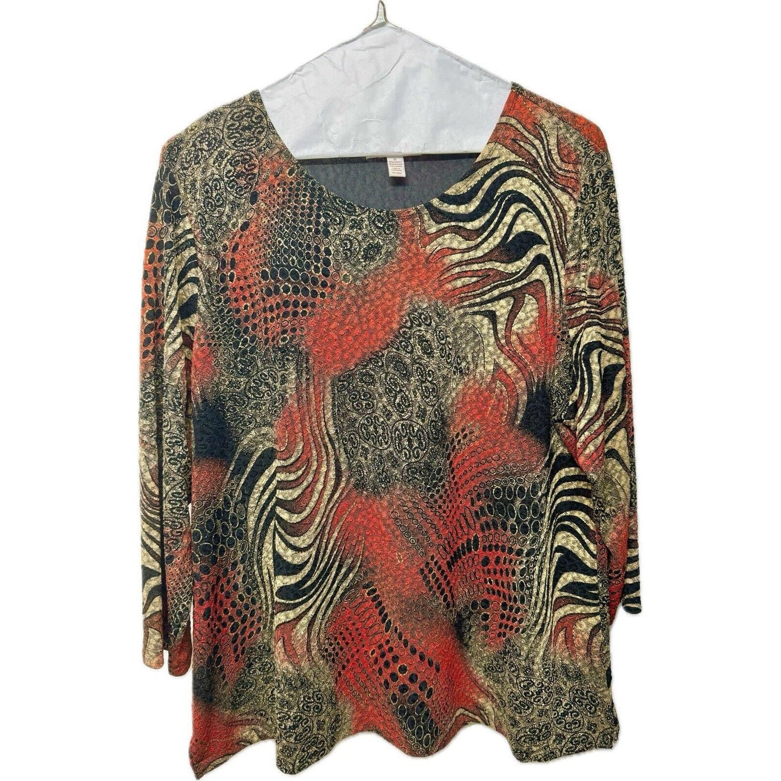 Other JM Collection Women’s Plus Round Neck Blouse - Size 3X Size 3XL / US 20-22 - 1 Thumbnail