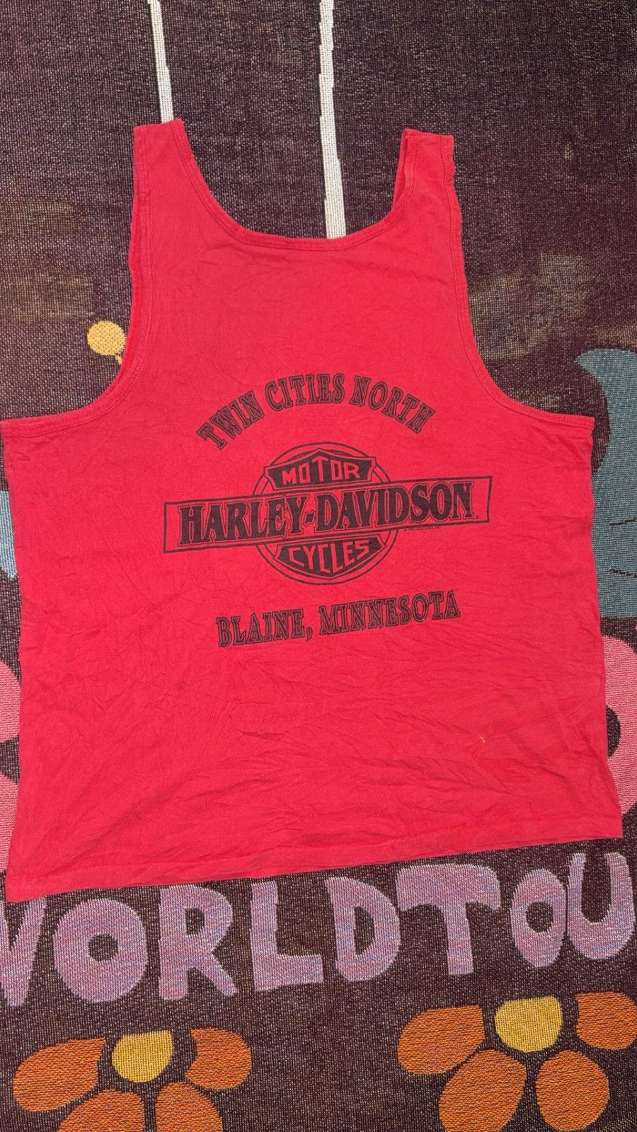 Harley Davidson 1991 Harley Davidson Tank Top Size US XL / EU 56 / 4 - 6 Thumbnail
