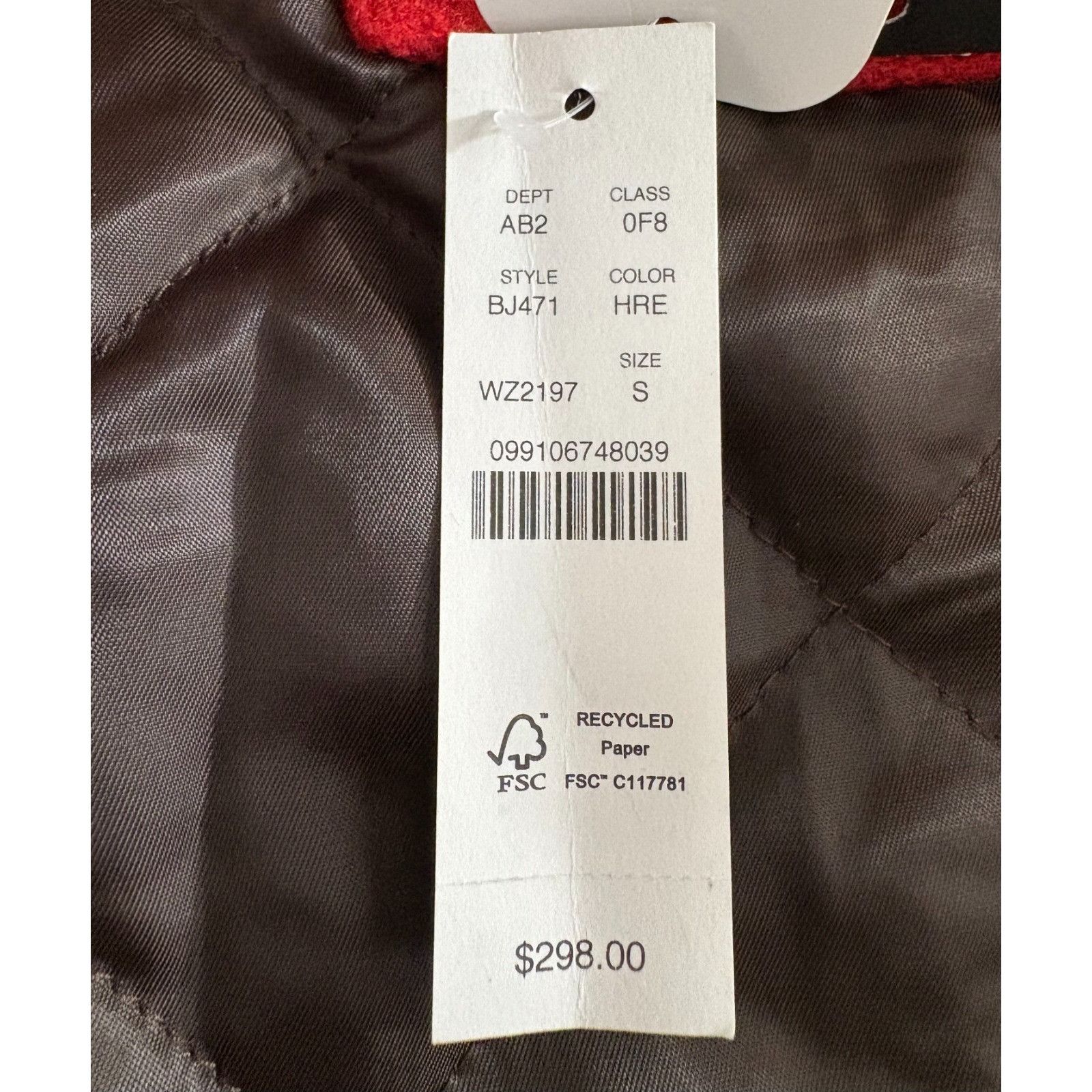 Wallace & Barnes Wallace & Barnes Wool Detroit Bomber Jacket size S color Red Size US S / EU 44-46 / 1 - 7 Thumbnail