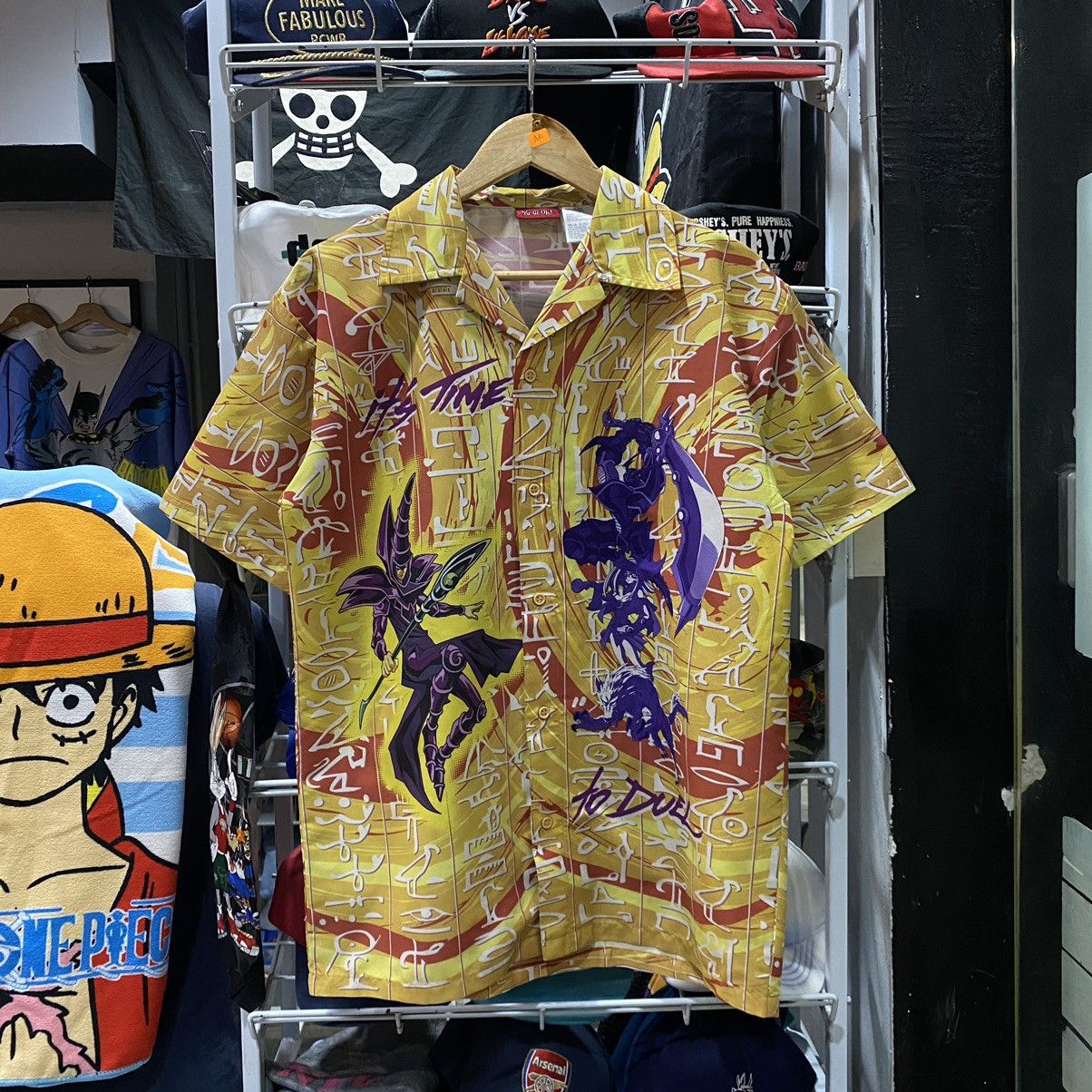 Anime × Japanese Brand × Vintage VINTAGE 1996 RARE‼️YuGiOh AOP Underlicense Shirts Button Ups Size US L / EU 52-54 / 3 - 1 Thumbnail