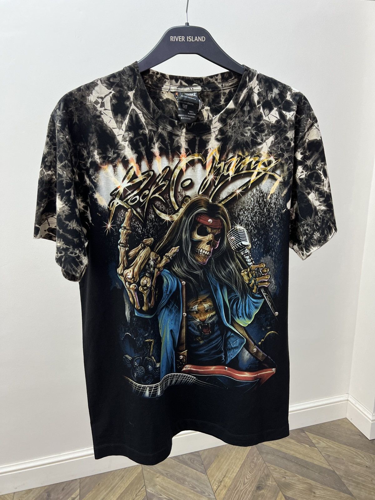 Other Vintage 90s Survivors Rock of Ages Skeleton Band T-Shirt Size US M / EU 48-50 / 2 - 4 Thumbnail