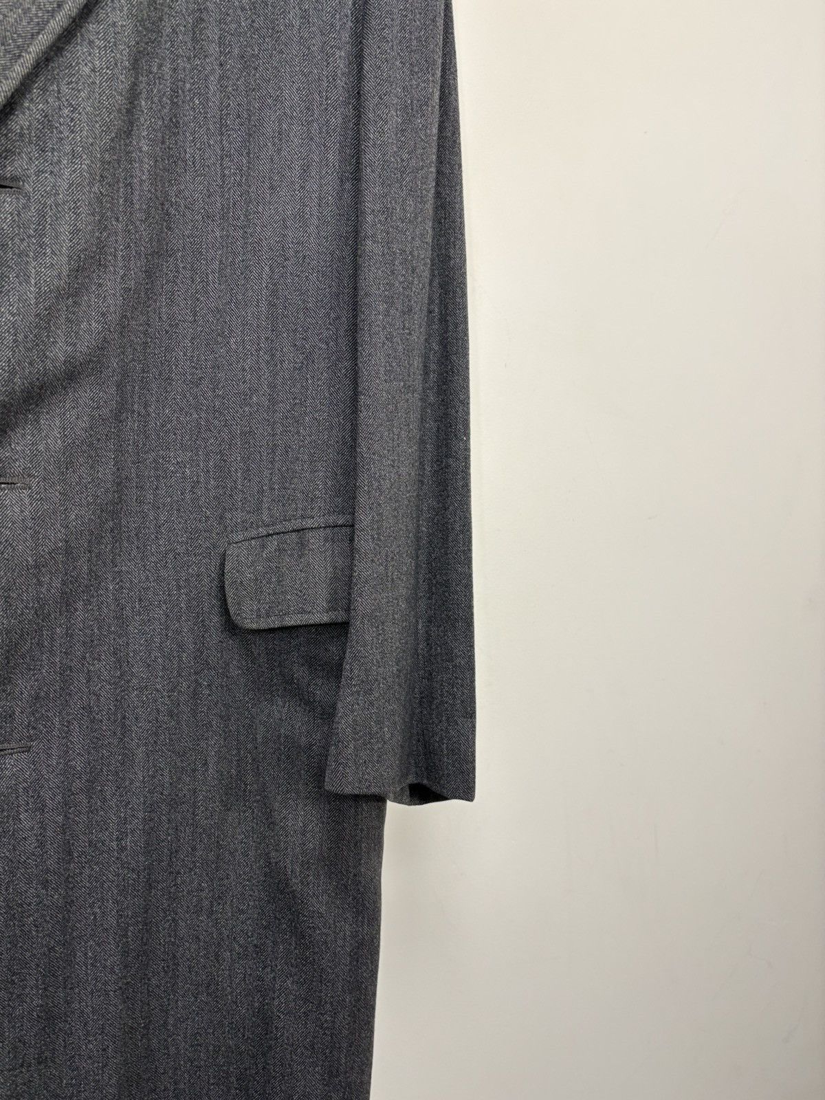 Other Vintage PKZ Made In England Men’s Herringbone Gray Wool Coat Size US L / EU 52-54 / 3 - 7 Thumbnail