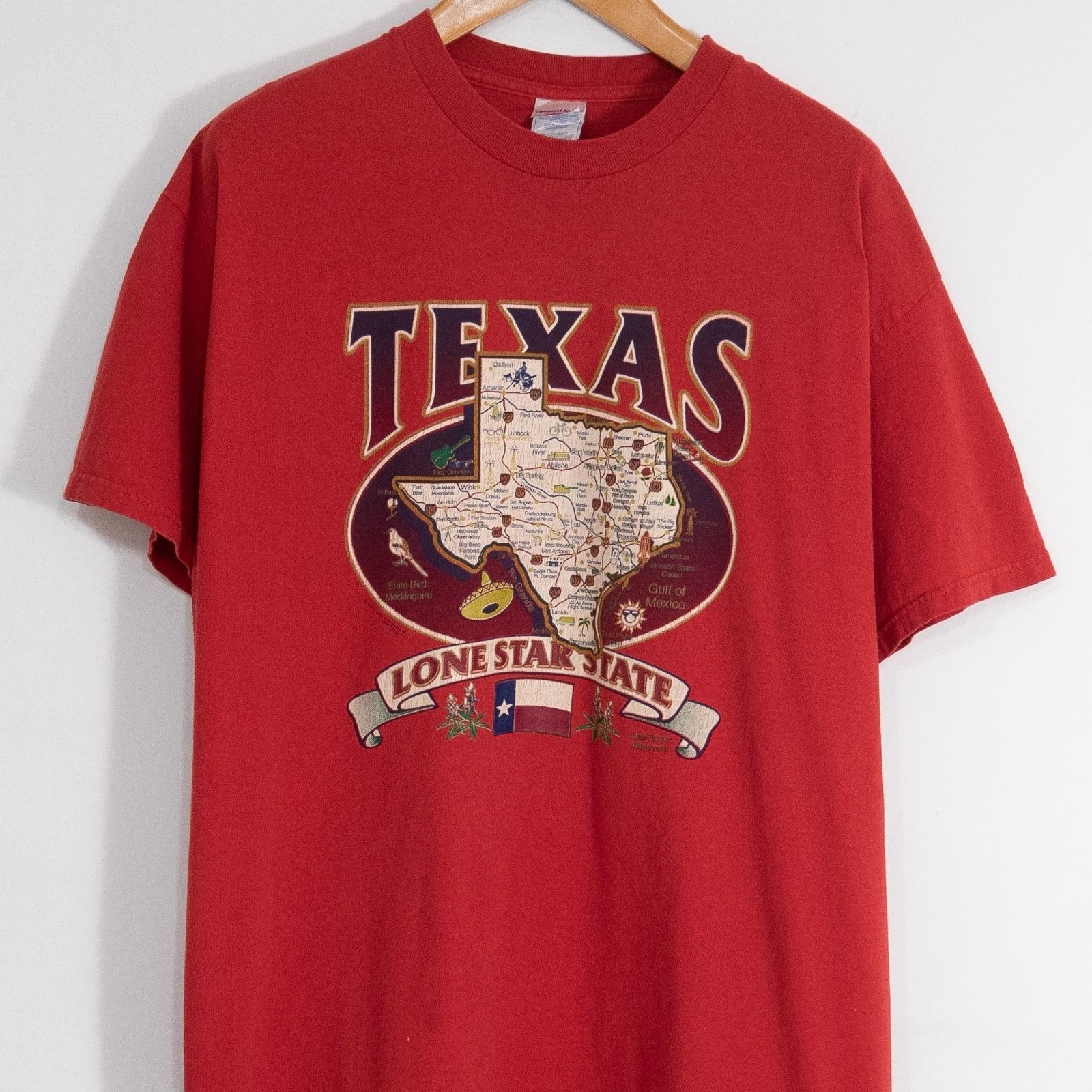 Vintage Vintage Y2K Texas Lone Star State T Shirt Mens XL - Art Draw Size US L / EU 52-54 / 3 - 2 Thumbnail