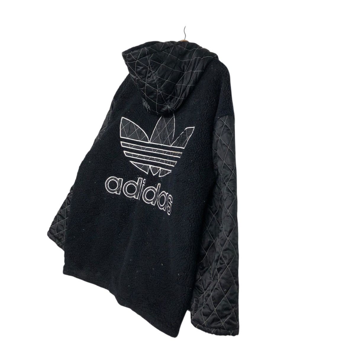Adidas 📌Vintage Wool Zipper Jacket Adidas Big Logo Embroidery Size US M / EU 48-50 / 2 - 12 Thumbnail
