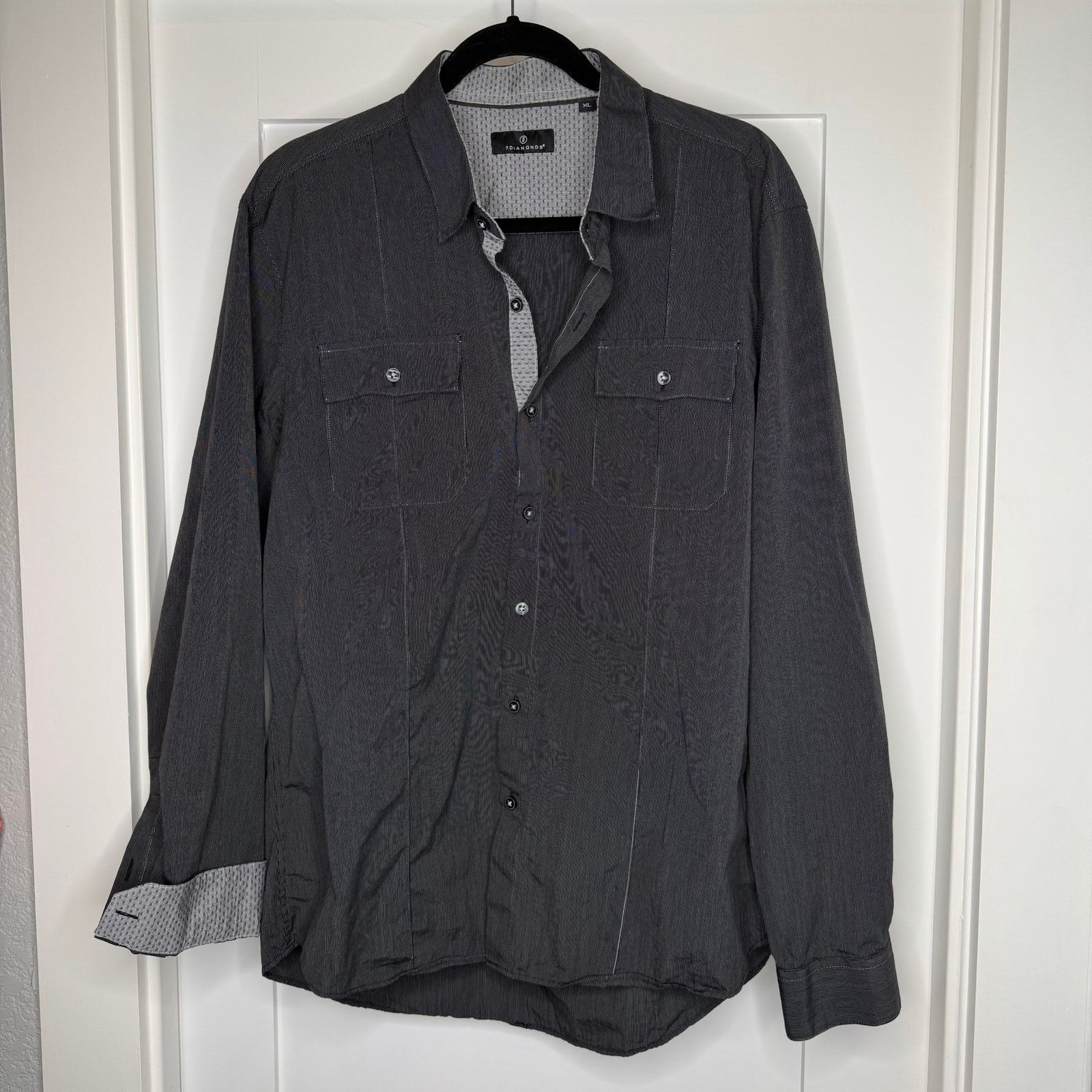 7Diamonds 7Diamonds Lightning Crashes Button Shirt Size US XL / EU 56 / 4 - 8 Thumbnail