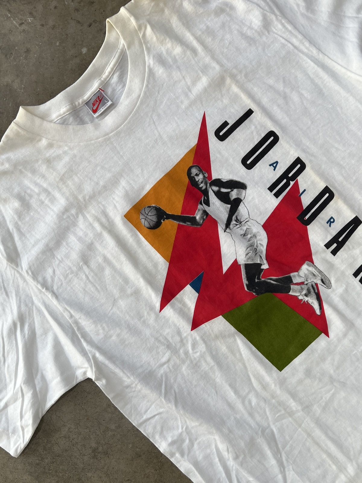 Vintage 90s Nike Michael Air Jordan Single Stitch Tee Large