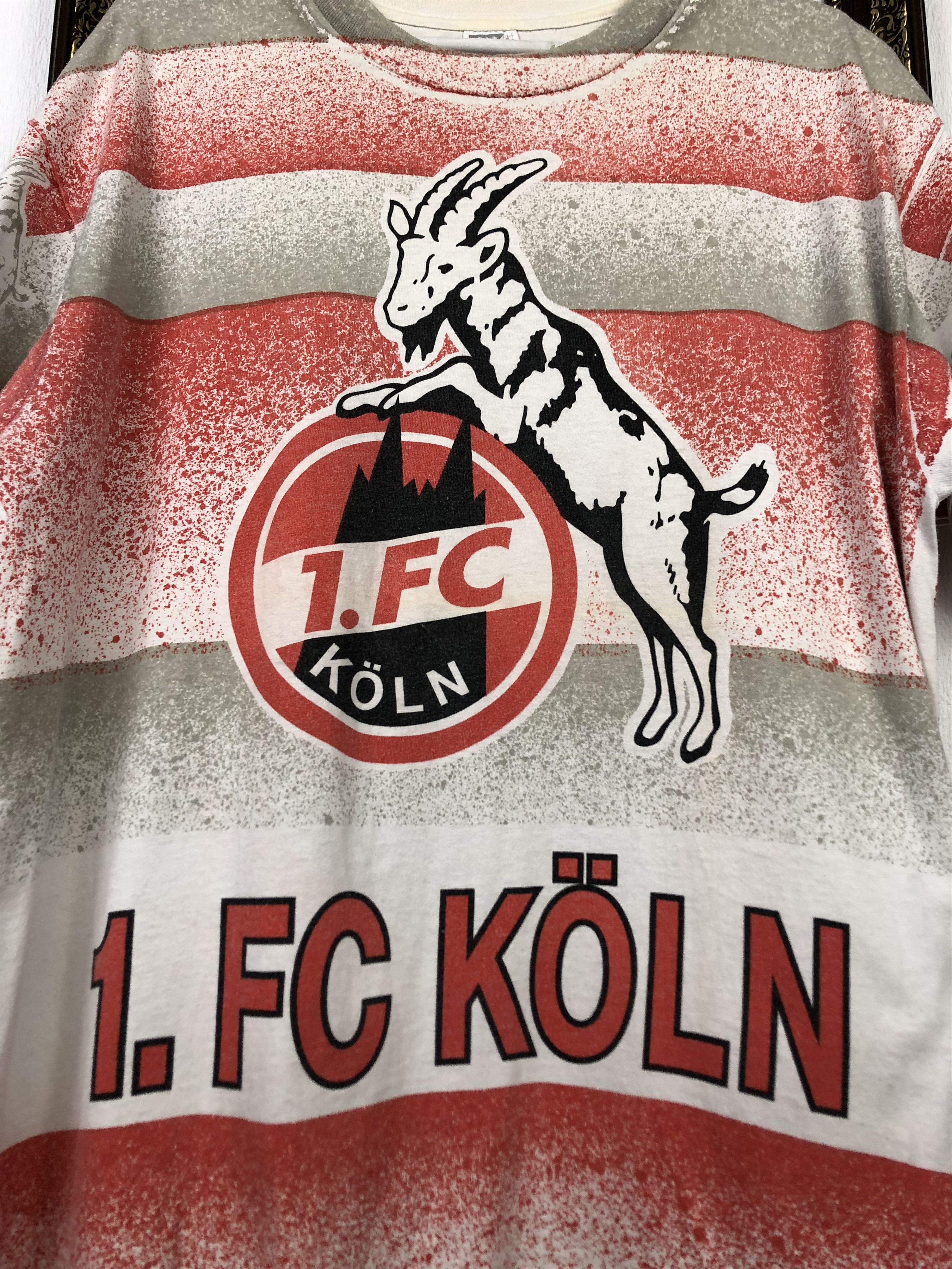 Vintage Vintage 90's Koln Football Shirt Soccer Jersey Over Print Size US XL / EU 56 / 4 - 4 Thumbnail