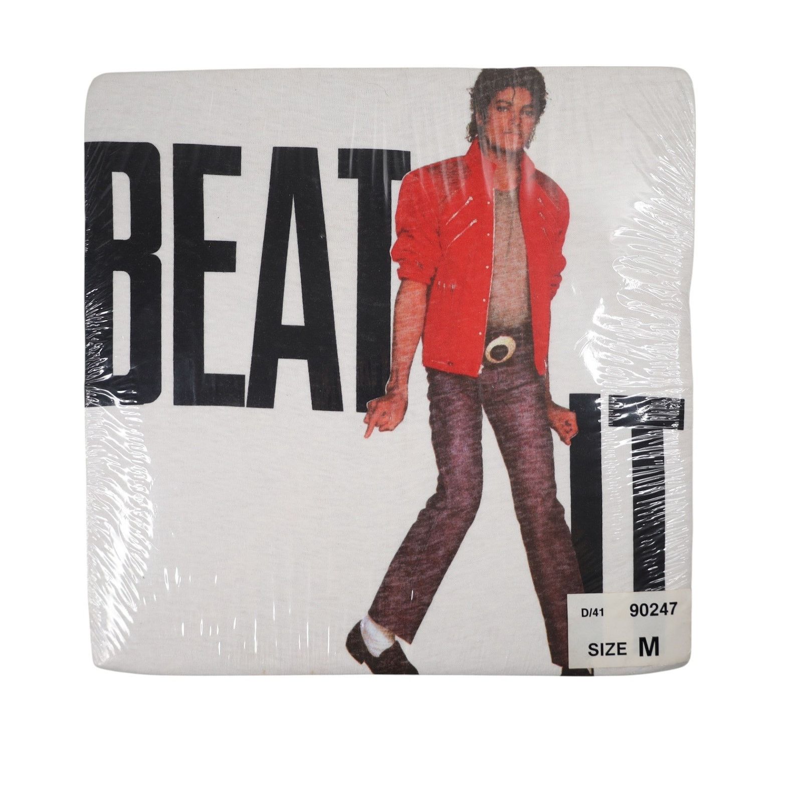 Band Tees × Vintage NWT Vintage 1984 Michael Jackson Beat It Graphic T Shirt Size US M / EU 48-50 / 2 - 1 Thumbnail