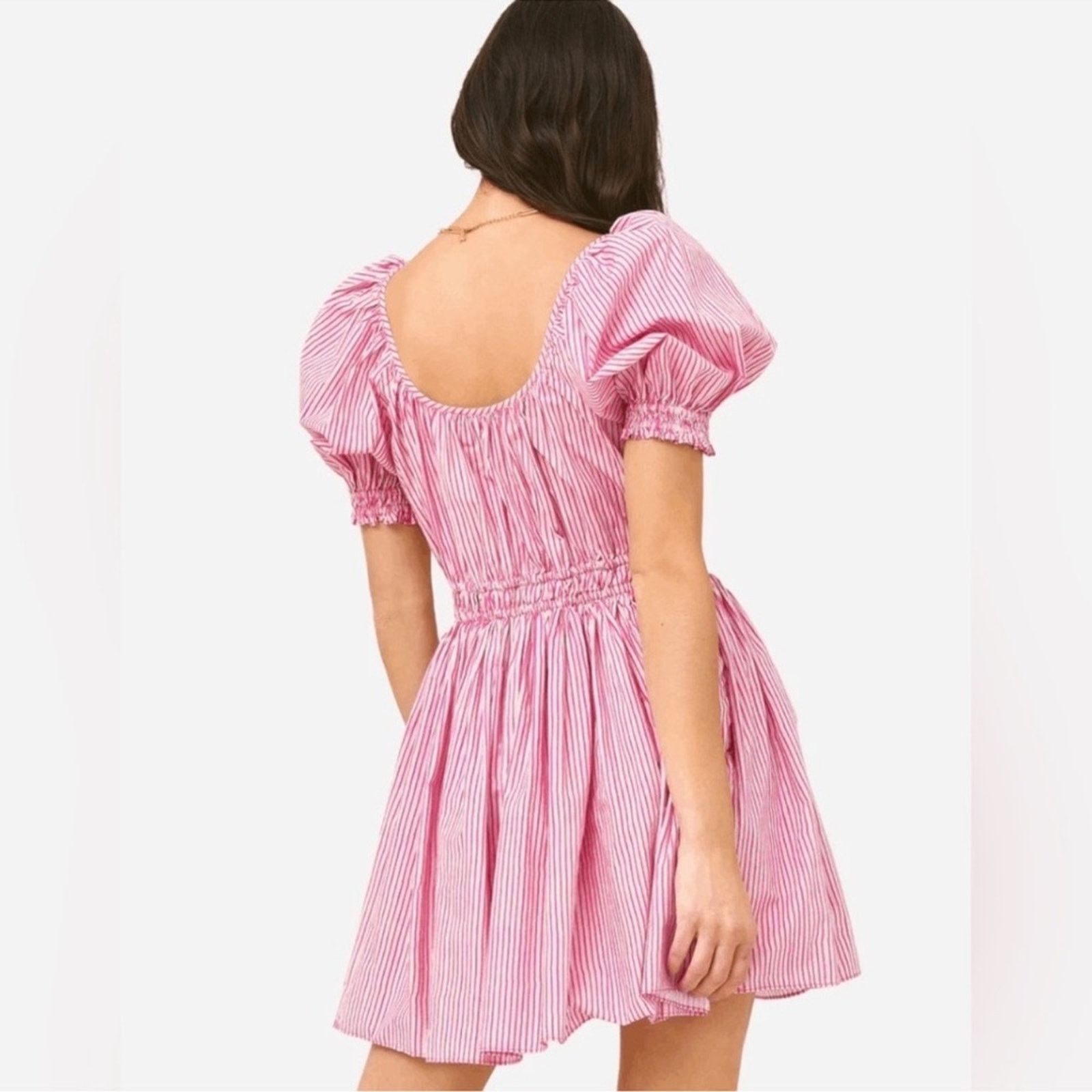 RHODE RHODE Anika Dress Jaipur Stripe Violet Coral Size Large L Size L / US 10 / IT 46 - 8 Thumbnail