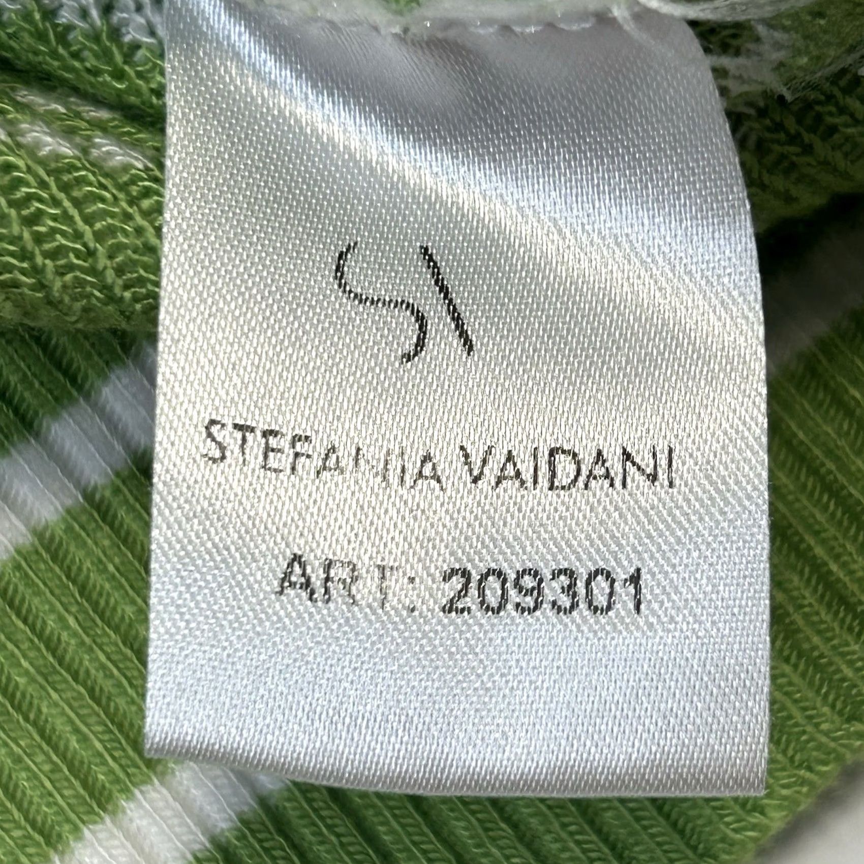 Vintage Stefania Vaidani Knit Sweater Women’s S All Over Print Logo Monogram Green Size S / US 4 / IT 40 - 5 Thumbnail