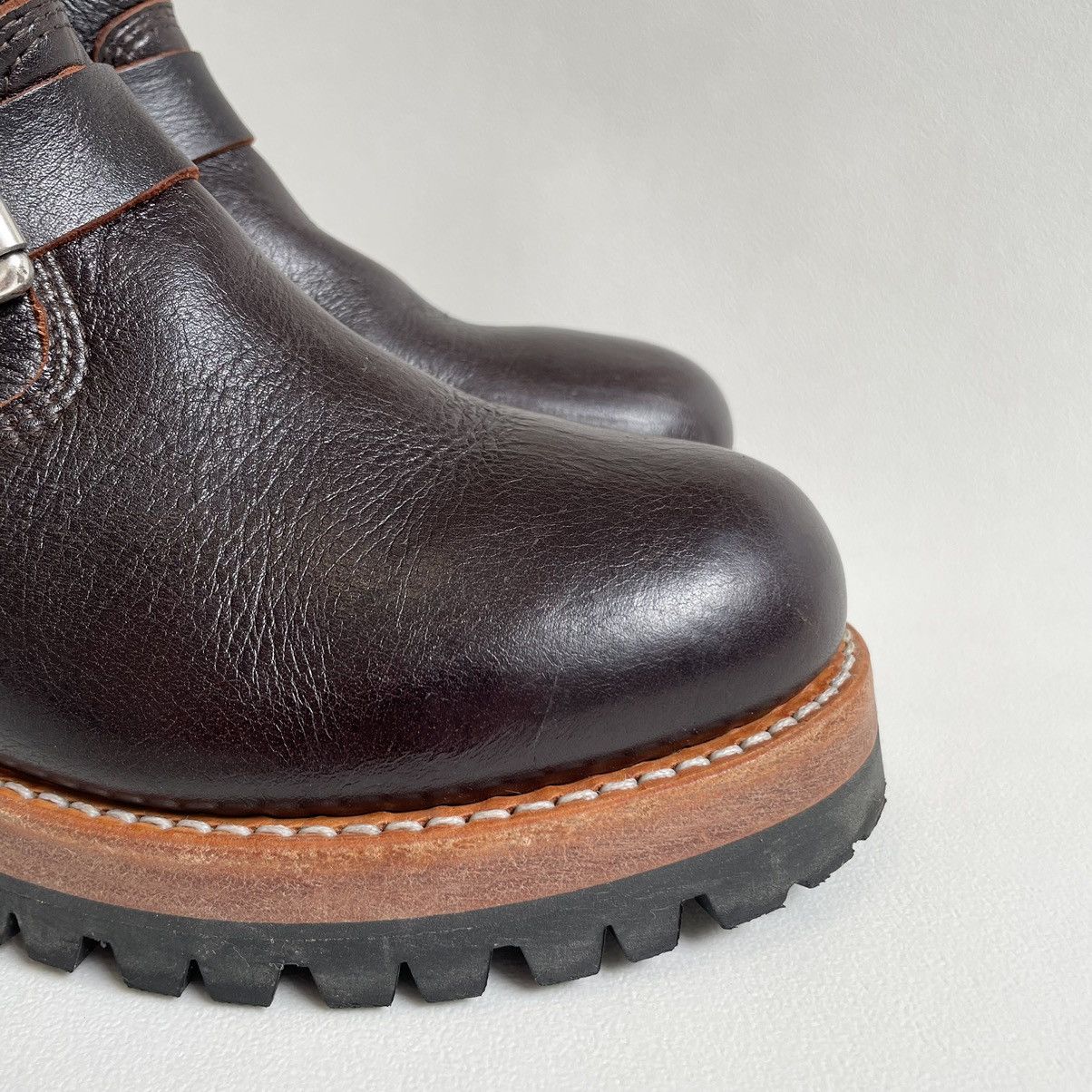 DENIM TEARS × Our Legacy ‘Corrall’ Oxblood Leather Engineer Boots Size US 9 / IT 39 - 15 Thumbnail