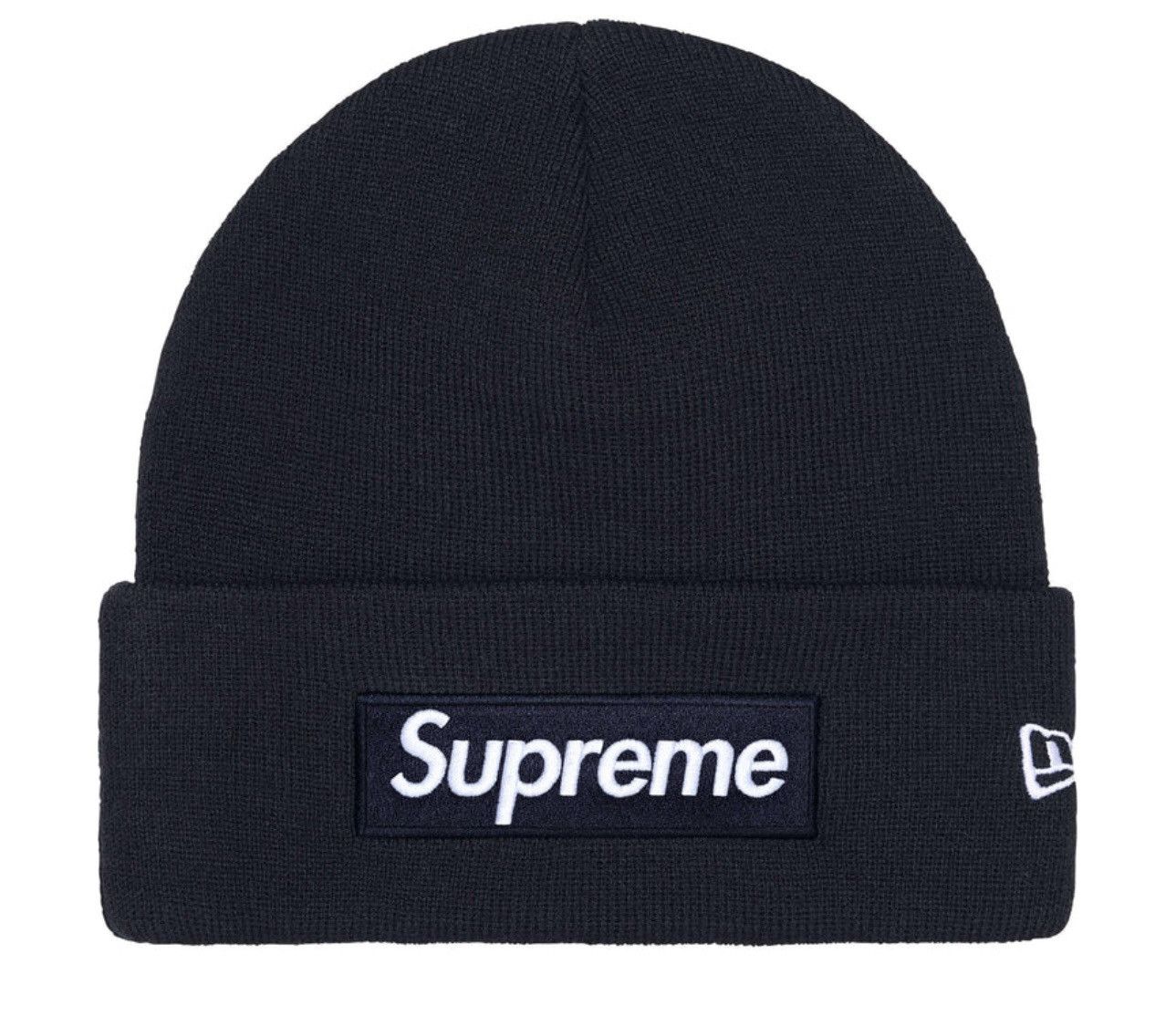 Supreme New Era Box Logo Beanie Navy