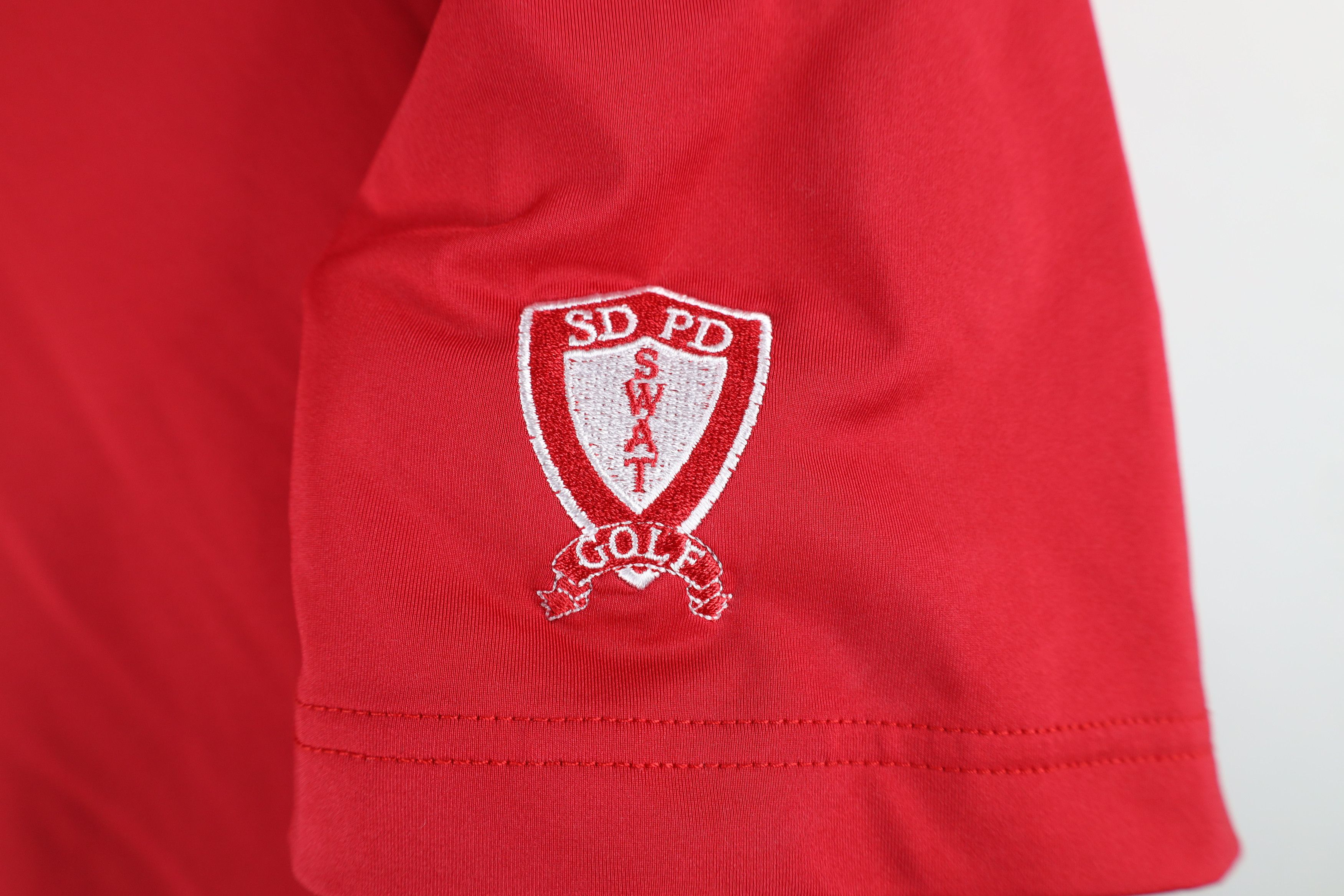 Footjoy × Vintage FootJoy Police Department Swat Golf Stretch Polo Shirt Red Size US XL / EU 56 / 4 - 4 Thumbnail