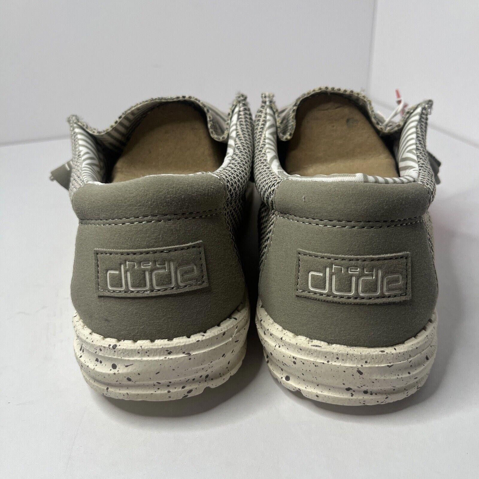 Designer Hey Dude Shoes Men's Size 10 Wally Sox Ash Shoes 110353500 Size US 10 / EU 43 - 3 Thumbnail