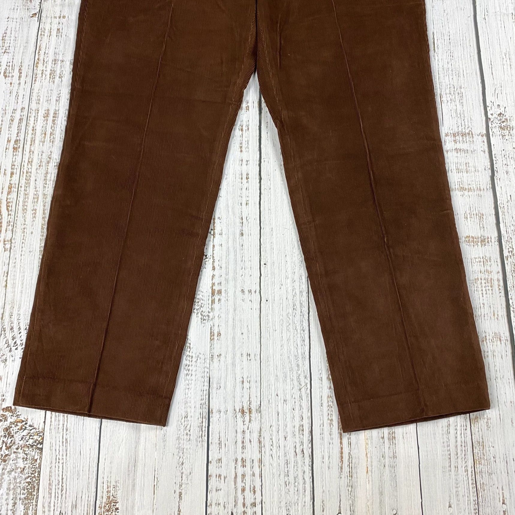 Ralph Lauren LAUREN RALPH LAUREN Classic Fit Chino Pants 38x30 Dark Brown Rust Corduroy Mens Size US 38 / EU 54 - 3 Thumbnail