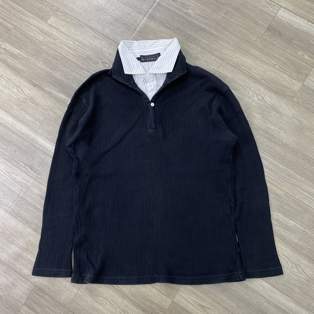 Nicole Club Japan Nicole Double Layers Long Sleeve Ifsix Lgb Y2K Style Size US M / EU 48-50 / 2 - 1 Thumbnail