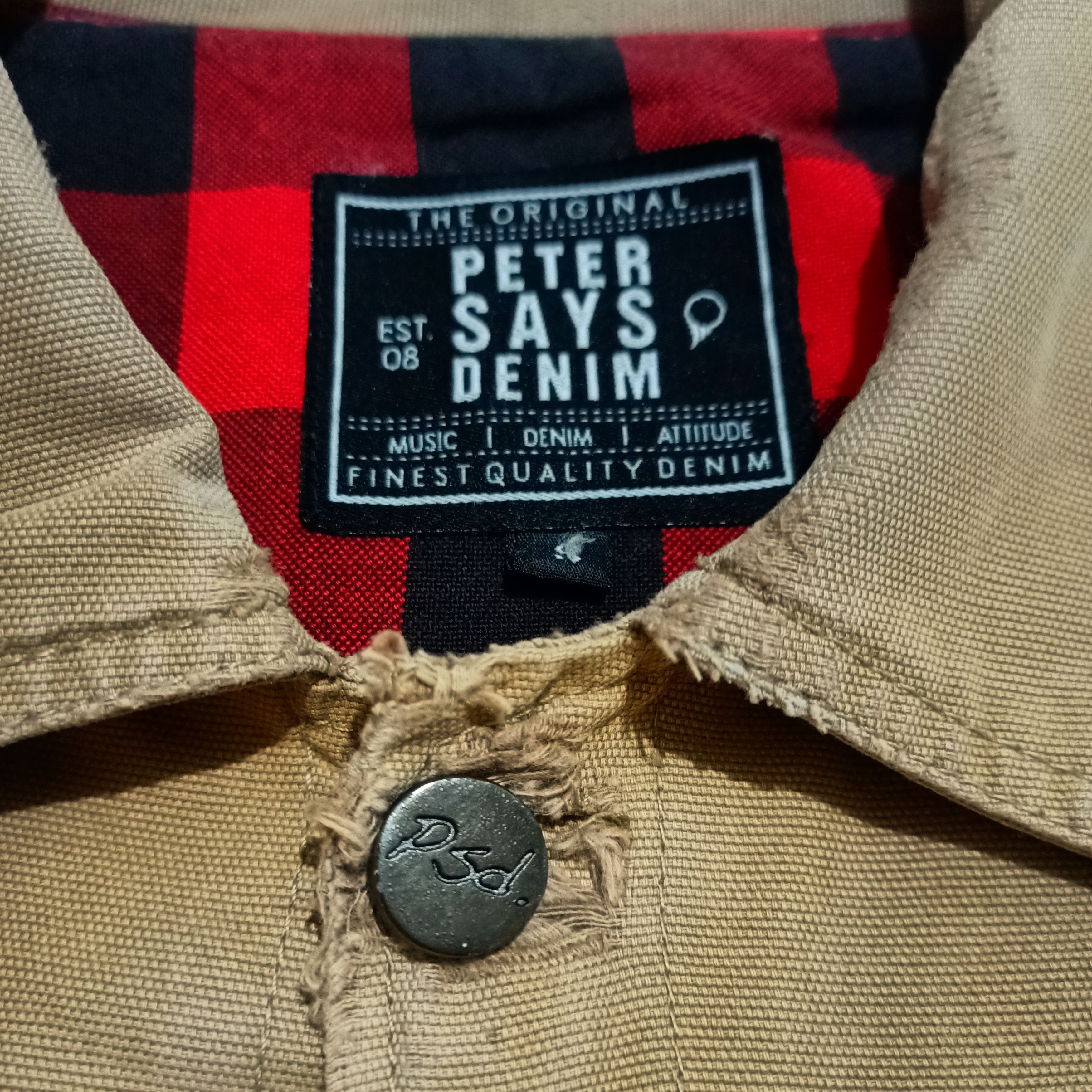 Canvas Rare Peter Says Denim Canvas Jacket Buffalo Plaid Lining Size US M / EU 48-50 / 2 - 8 Thumbnail
