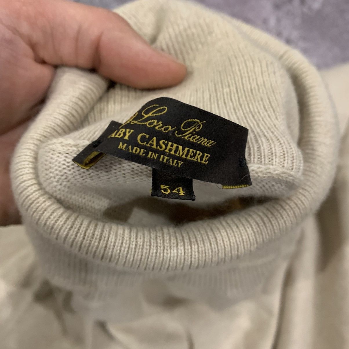 Loro Piana Loro Piana Men’s Turtleneck Baby Cashmere Size 54 L-XL Size US XL / EU 56 / 4 - 16 Thumbnail