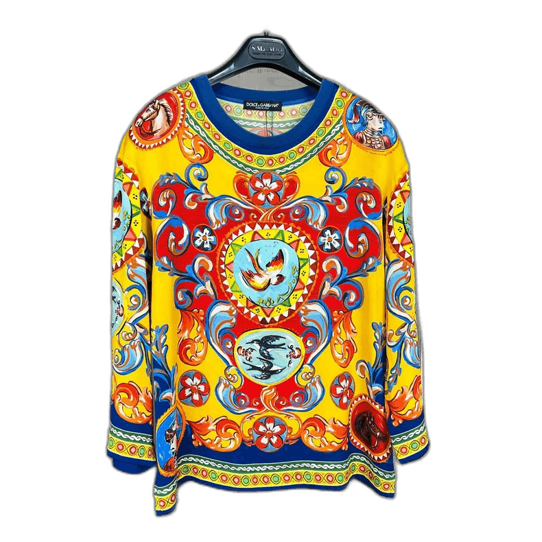 Dolce & Gabbana Dolce&Gabbana Colorful Silk Top Size 38 Size M / US 6-8 / IT 42-44 - 1 Thumbnail