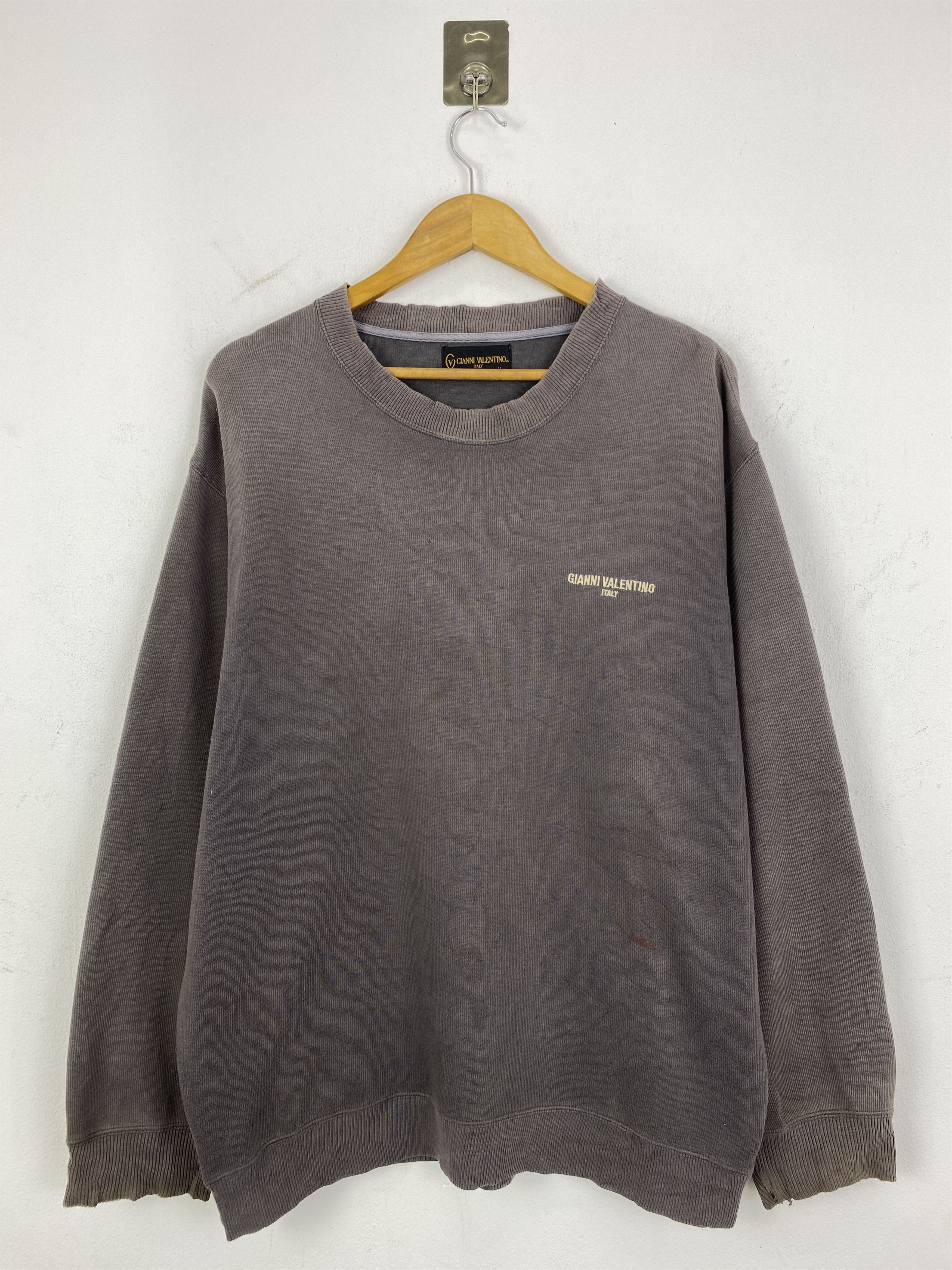 Gianni Valentino Vintage Gianni Valentino Faded Sweatshirt SH0204 Size US XL / EU 56 / 4 - 3 Thumbnail