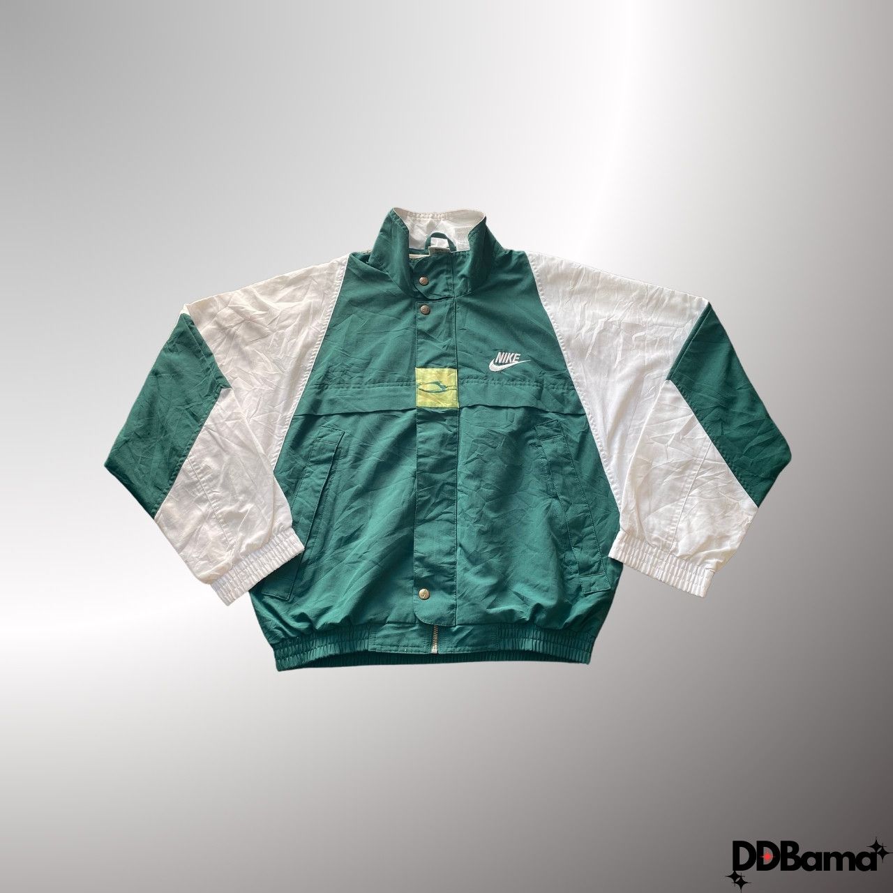 Nike Vintage Nike windbreaker jacket in green and white Size US M / EU 48-50 / 2 - 1 Thumbnail