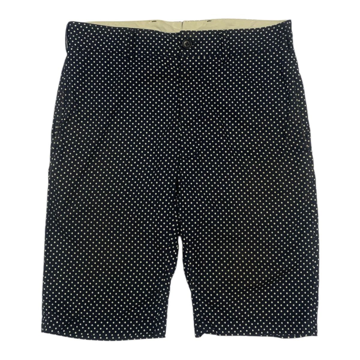 Engineered Garments Polka Dot Buckleback Navy Short Pants Size US 30 / EU 46 - 1 Thumbnail