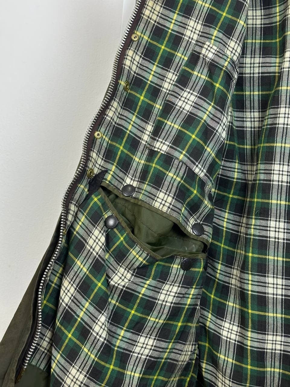 Barbour × Vintage DISTRESS A200 BARBOUR Waxed Border Coat Jacket (PIT 22) Size US S / EU 44-46 / 1 - 12 Thumbnail