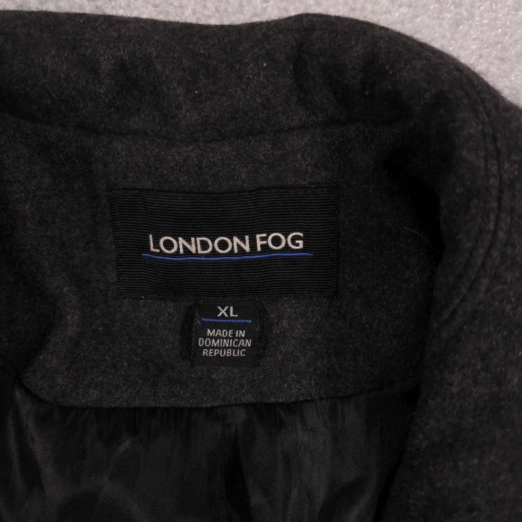 London Fog London Fog Coat Womens XL Gray Wool Blend Single Breasted Lined Button Front Pockets Mid-Length Casual Business Mens Womens Size XL / US 12-14 / IT 48-50 - 6 Thumbnail