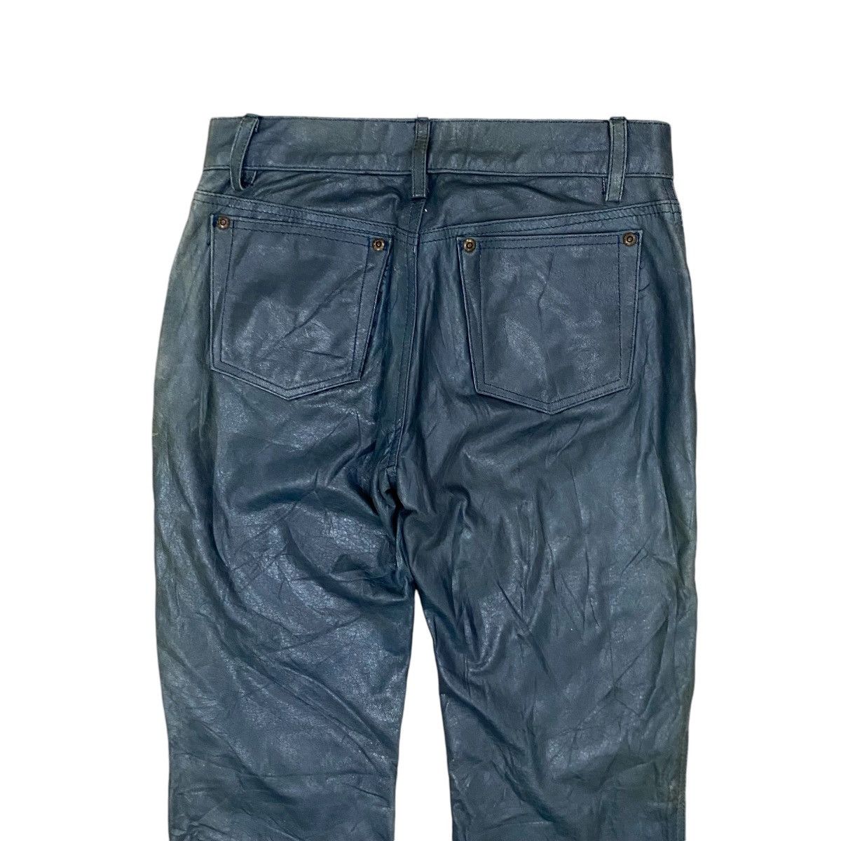 AC/DC × Genuine Leather × Vintage 🔥VINTAGES ACDC RAG STORES BOOTCUT LEATHER PANT Size US 26 / EU 42 - 7 Thumbnail