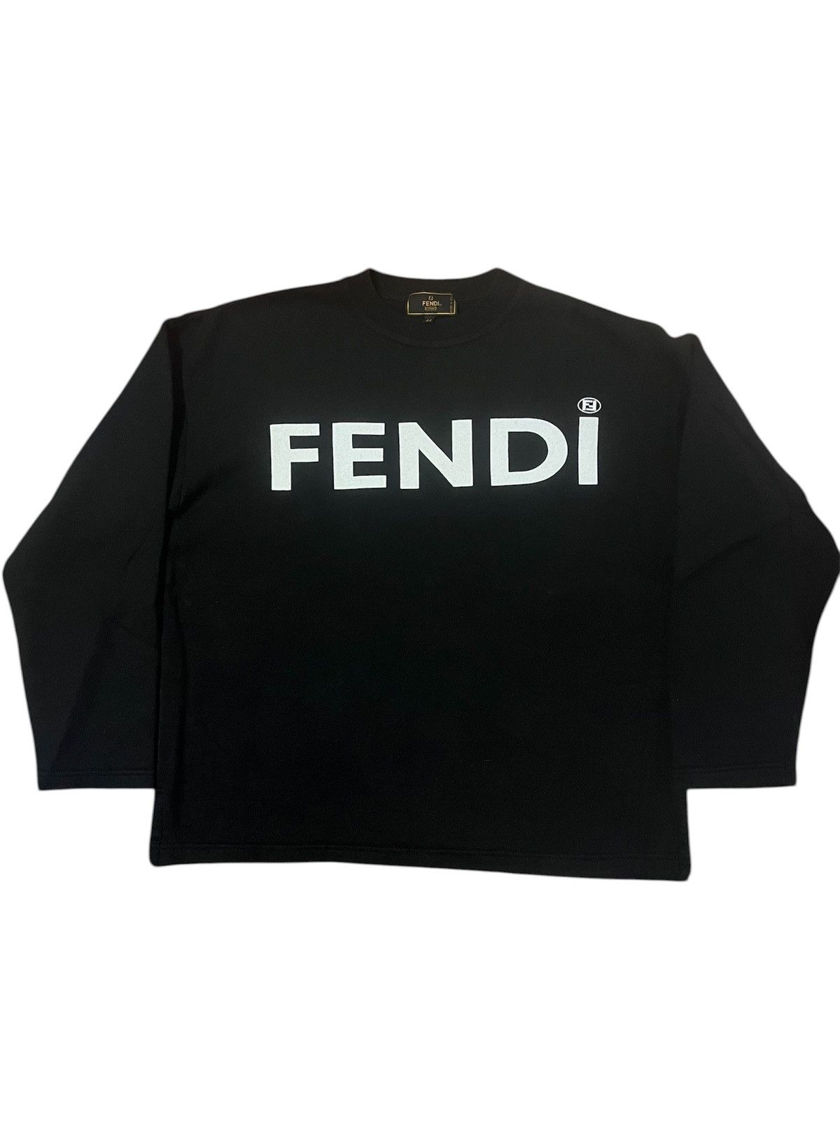 Fendi Vintage Fendi Spell Out Sweatshirt Size US M / EU 48-50 / 2 - 1 Thumbnail
