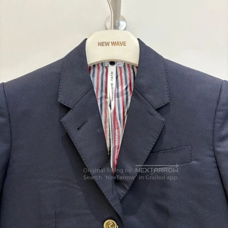 Thom Browne Thom Browne Navy Wool Women's Cardigan . Size M / US 6-8 / IT 42-44 - 3 Thumbnail