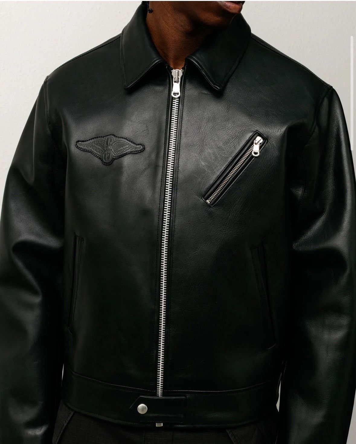 Stussy Stussy leather biker jacket size small Size US S / EU 44-46 / 1 - 4 Thumbnail
