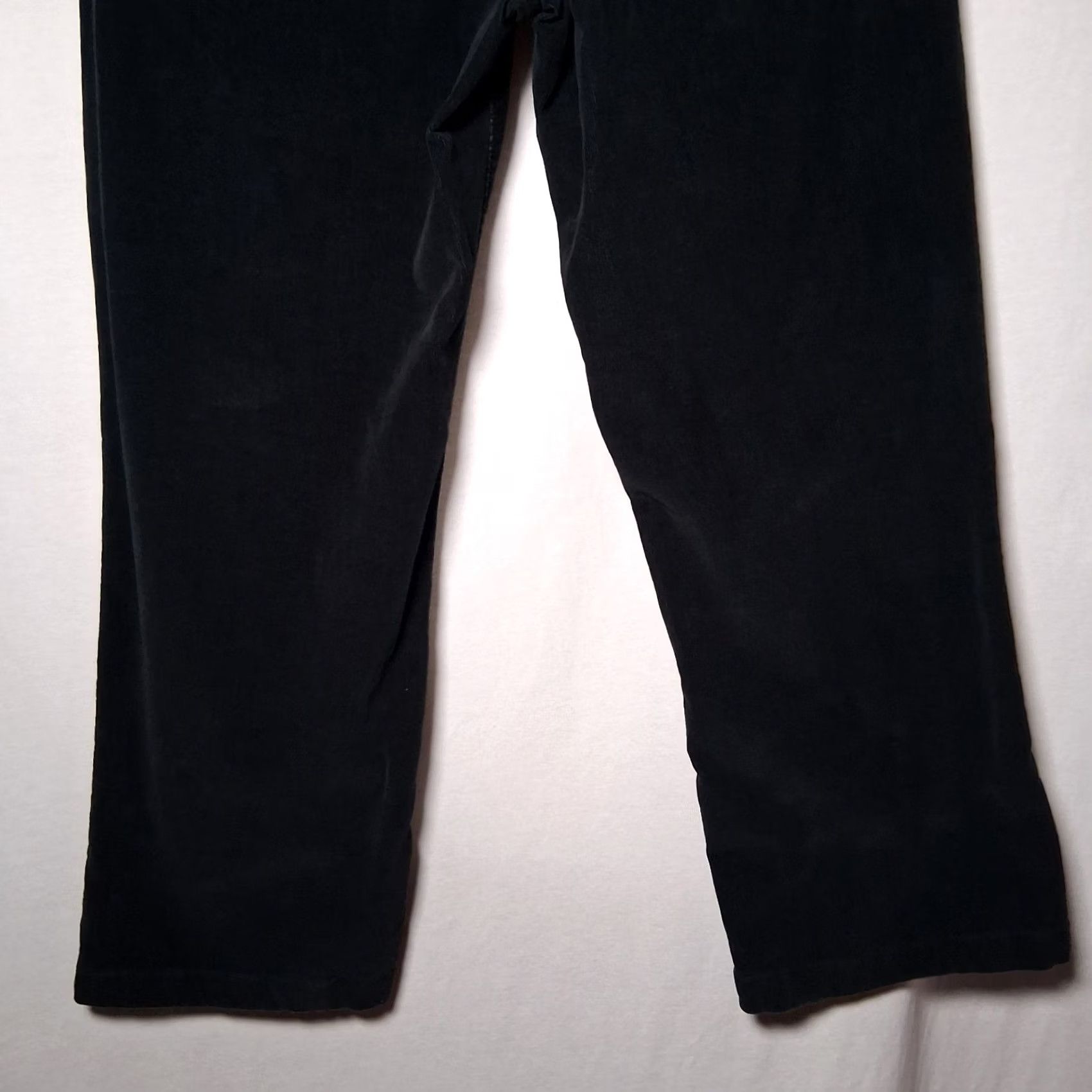 Calvin Klein Calvin Klein Pants Women 16 Bootcut Black Stretch Classic Hemmed Corduroy Size 38" / US 16 / IT 52 - 6 Thumbnail