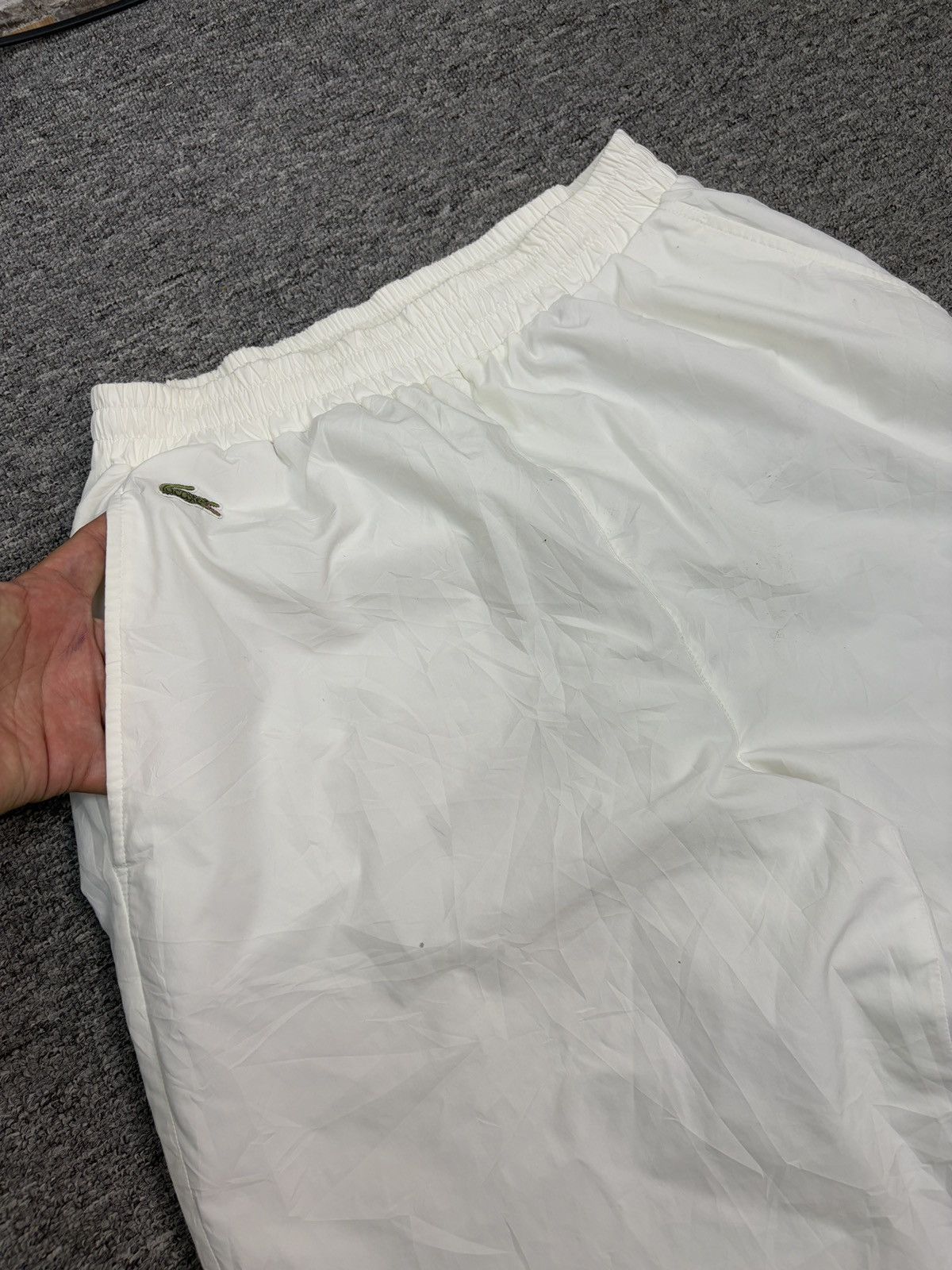 Lacoste × Vintage Vintage 90s Lacoste Nylon Track Pants Joggers Size US 30 / EU 46 - 4 Thumbnail