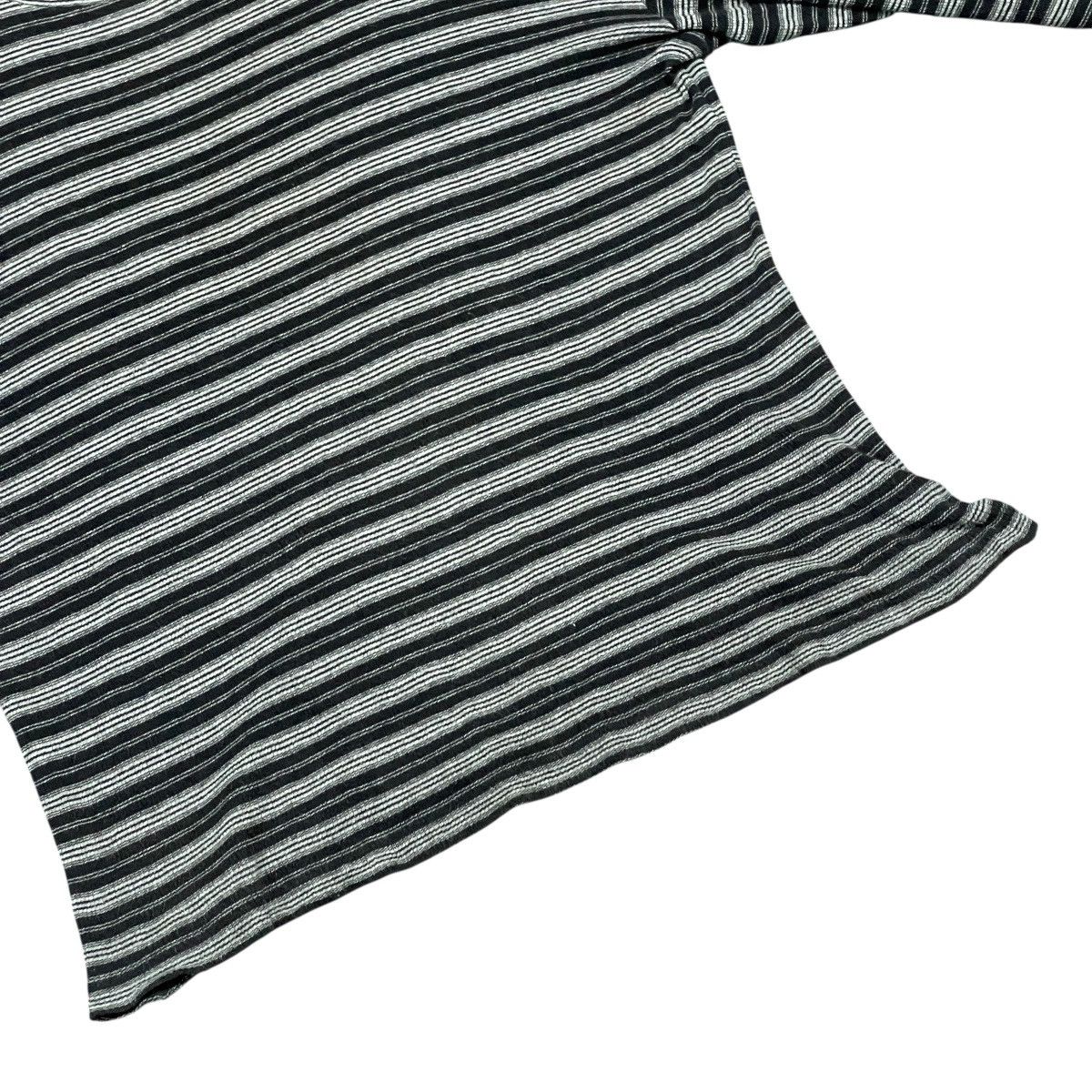 agnes b. Vintage Agnes B Homme Paris Turtleneck Stripe Long Sleeve Size US XL / EU 56 / 4 - 7 Thumbnail