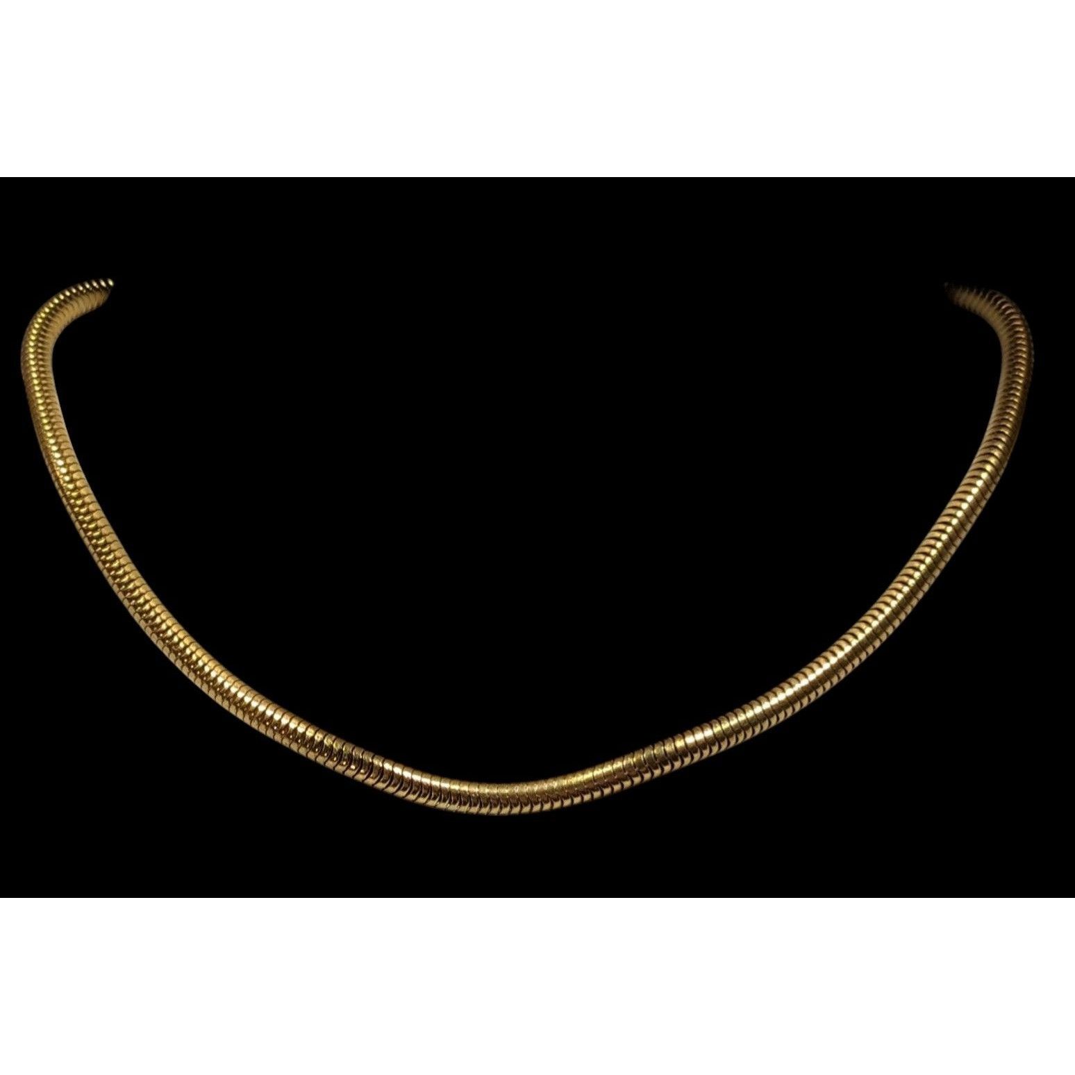 Other Trifari Vintage Glam Gold Tone Snake Chain Necklace Size ONE SIZE - 4 Thumbnail