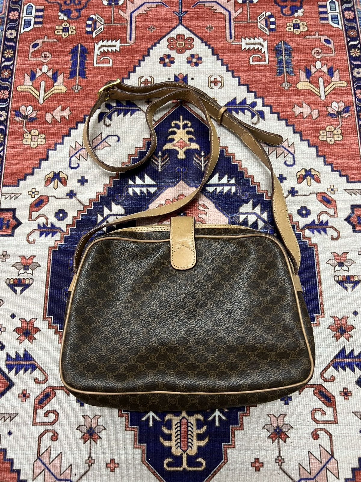 Celine Vintage Celine macadam monogram crossbody bag Size ONE SIZE - 2 Thumbnail