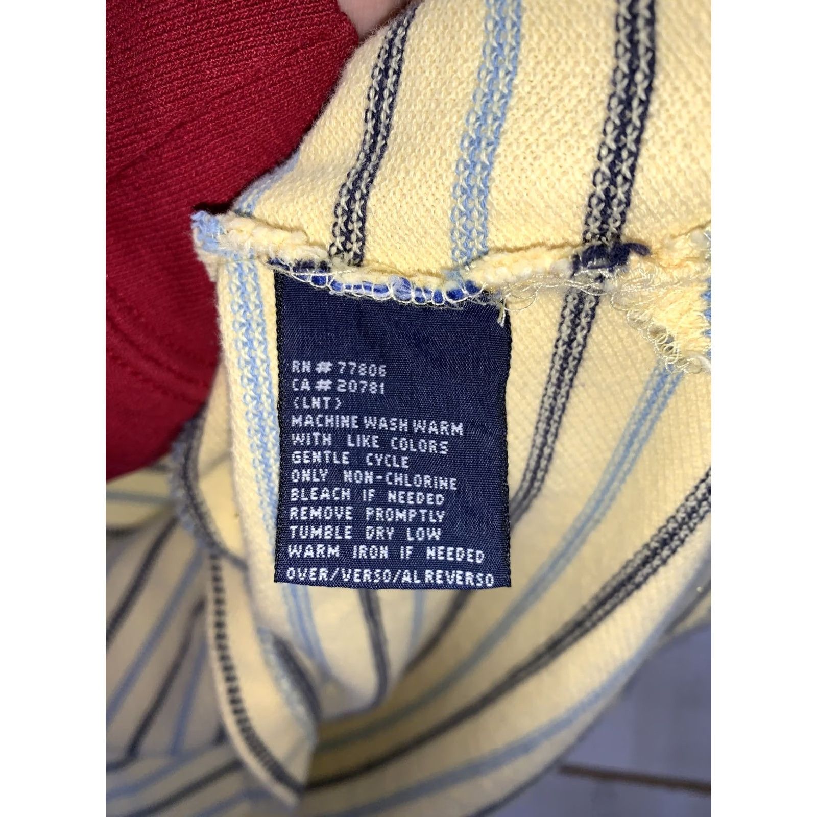 Tommy Hilfiger Tommy Hilfiger Shirt Mens L Yellow Stripe Cotton Polo Size US L / EU 52-54 / 3 - 4 Thumbnail