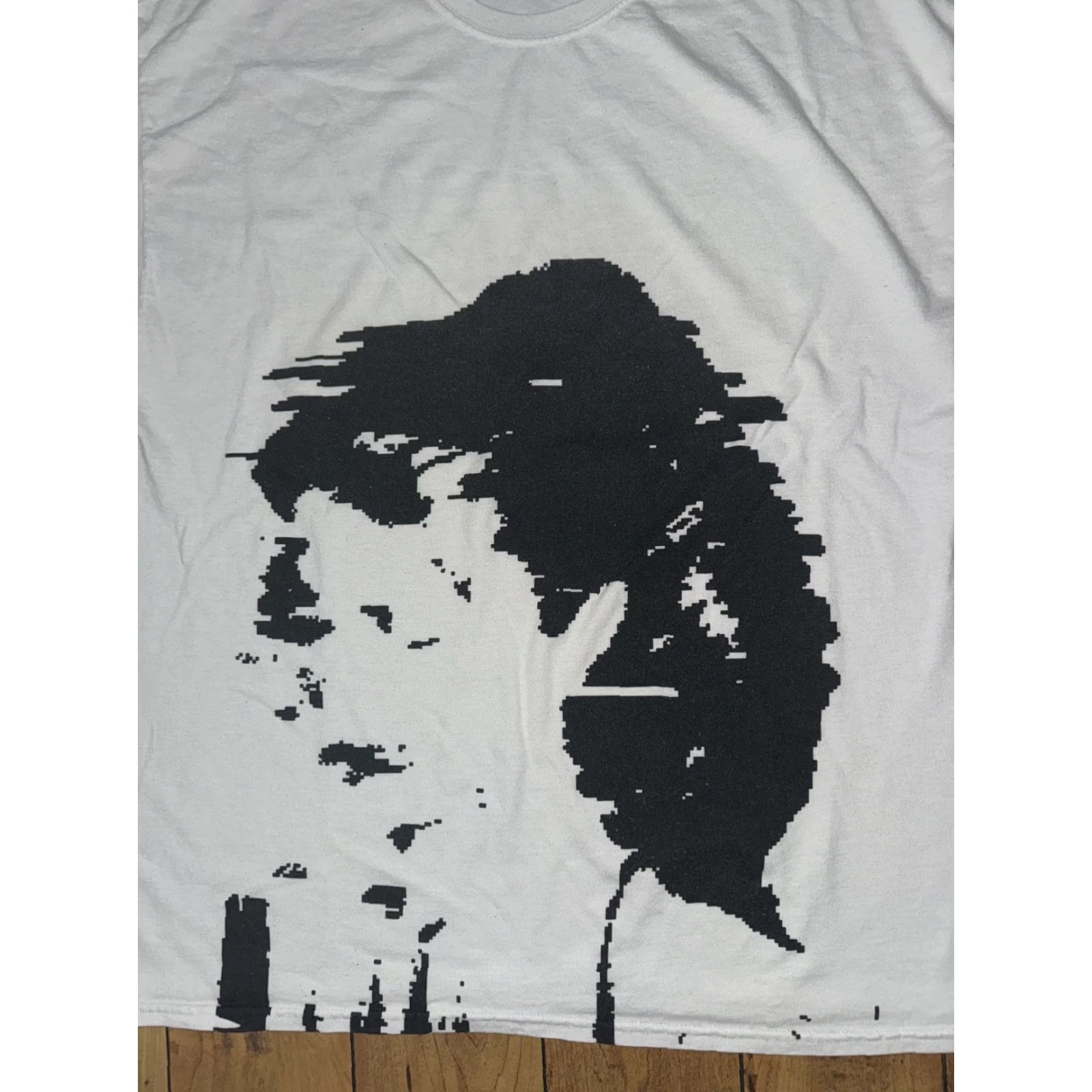 LIKELY Lucky 6 Likely Hated Mens Shirt 2XL White Cotton Knit Crew Neck Short Sleeve Limited Edition Anime Art Pixel Size US XXL / EU 58 / 5 - 2 Thumbnail