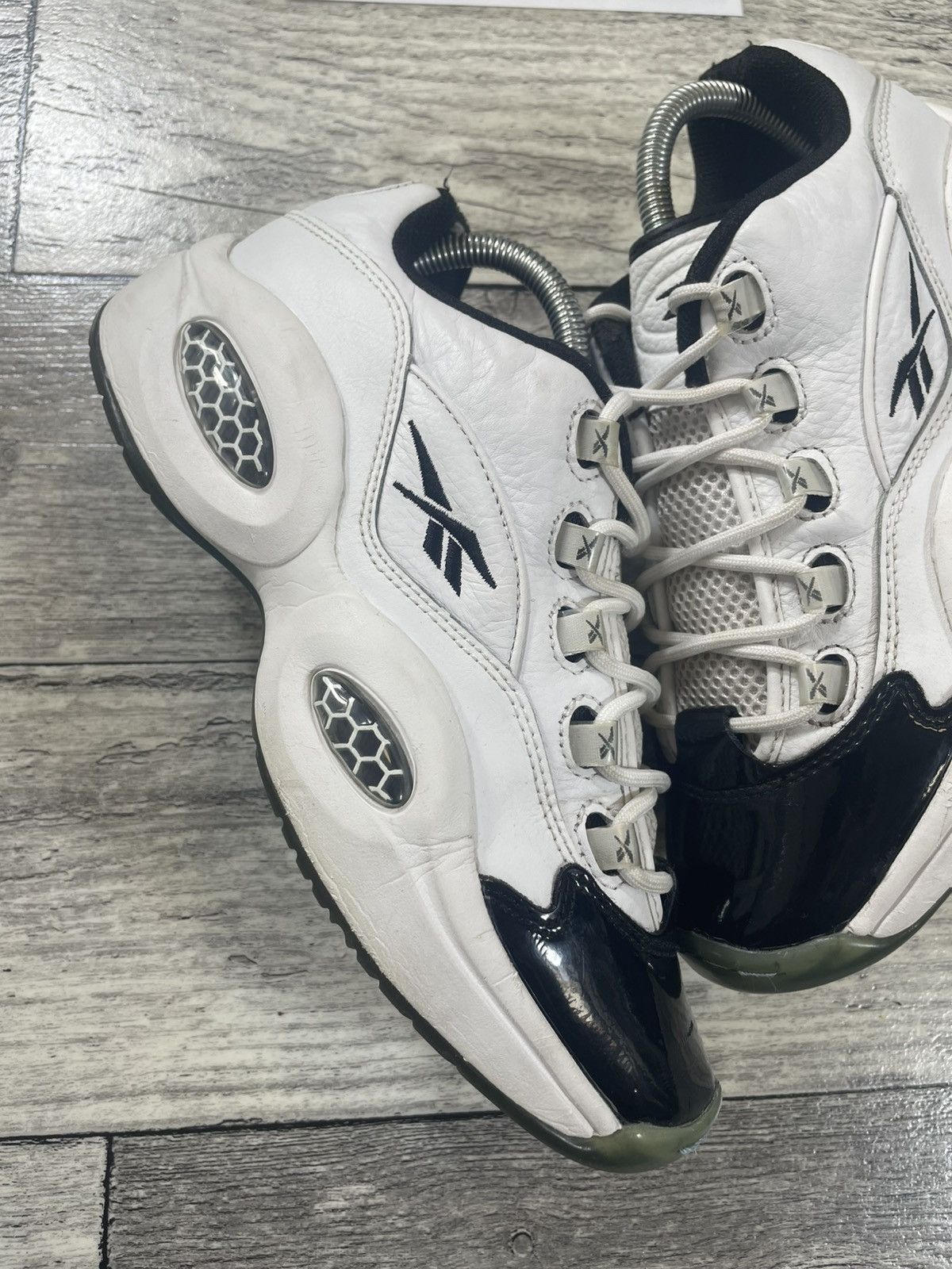 Reebok Rare Vintage Reebok Question Low Patent Blck White Size US 8 / EU 41 - 2 Thumbnail