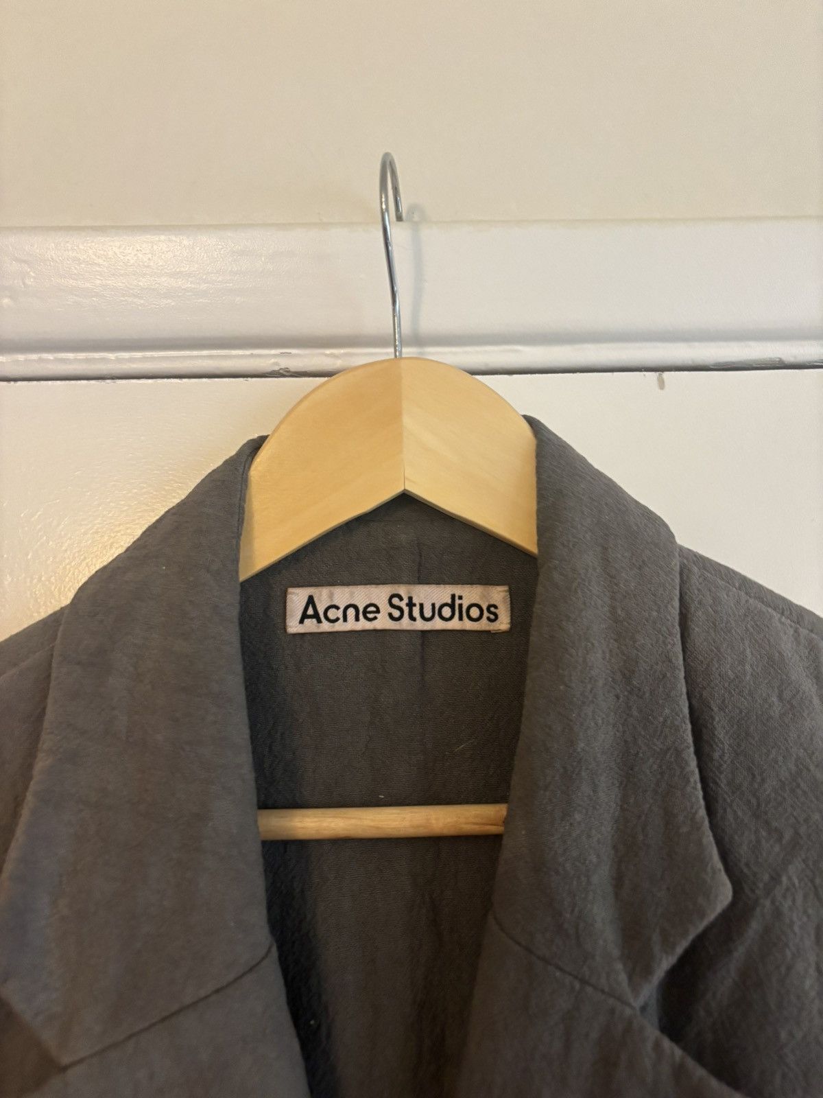 Acne Studios Mens XL Acne Studios sample wool overcoat oversized Size US XL / EU 56 / 4 - 3 Thumbnail