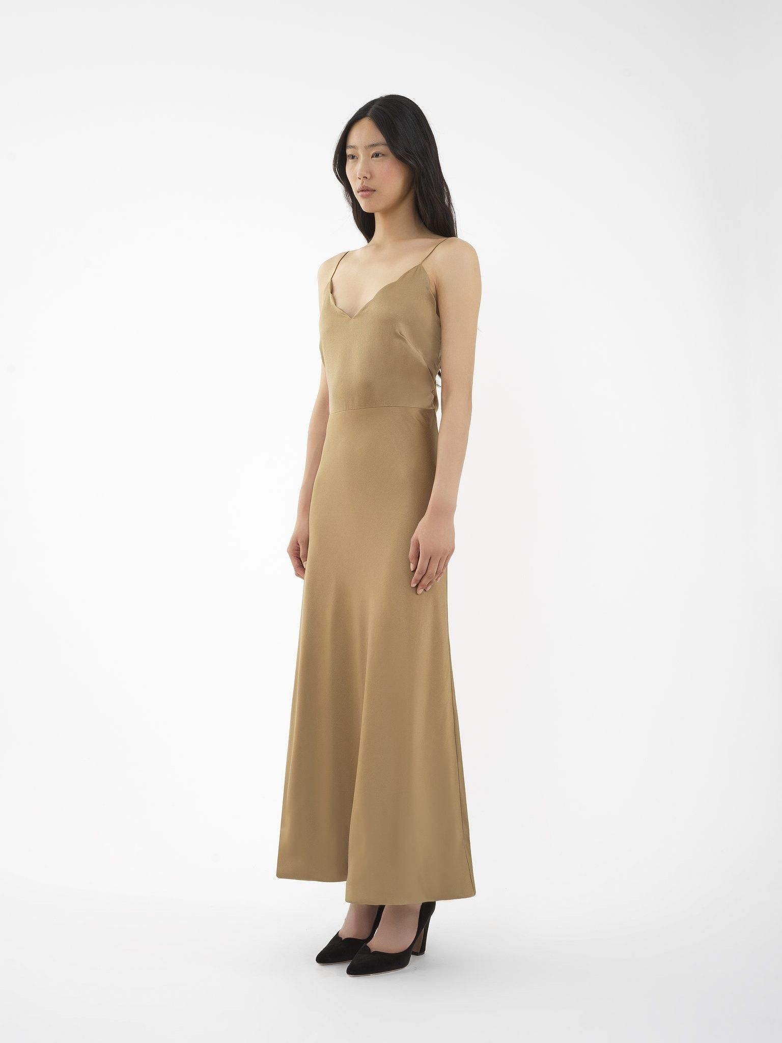 Chloe o1loc1c0325 CHC24 Dress in Brown Size L / US 10 / IT 46 - 3 Thumbnail