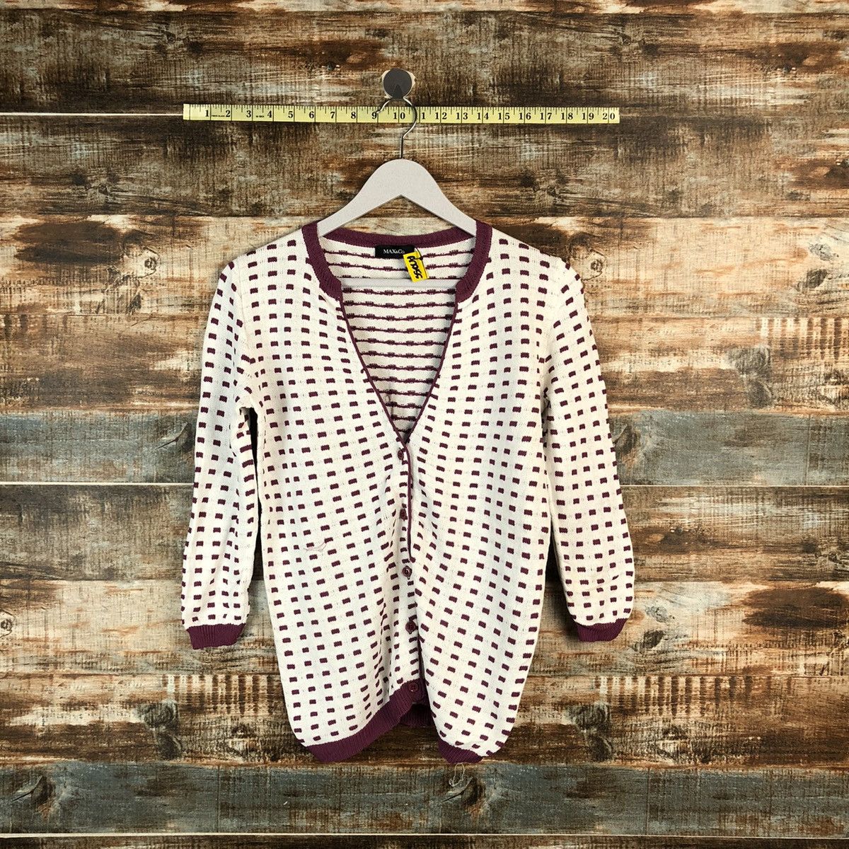 MAX&Co. Max & Co Purple Cardigan Knitwear #A2255 Size S / US 4 / IT 40 - 1 Thumbnail