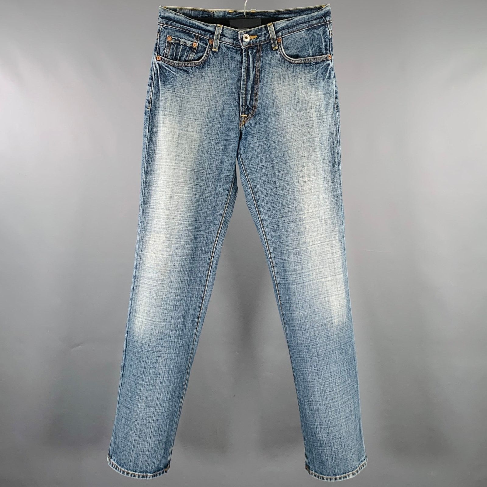 Lucky Brand LUCKY BRAND 29 Blue Contrast Stitch Cotton Bootcut Jeans Size US 29 - 1 Thumbnail