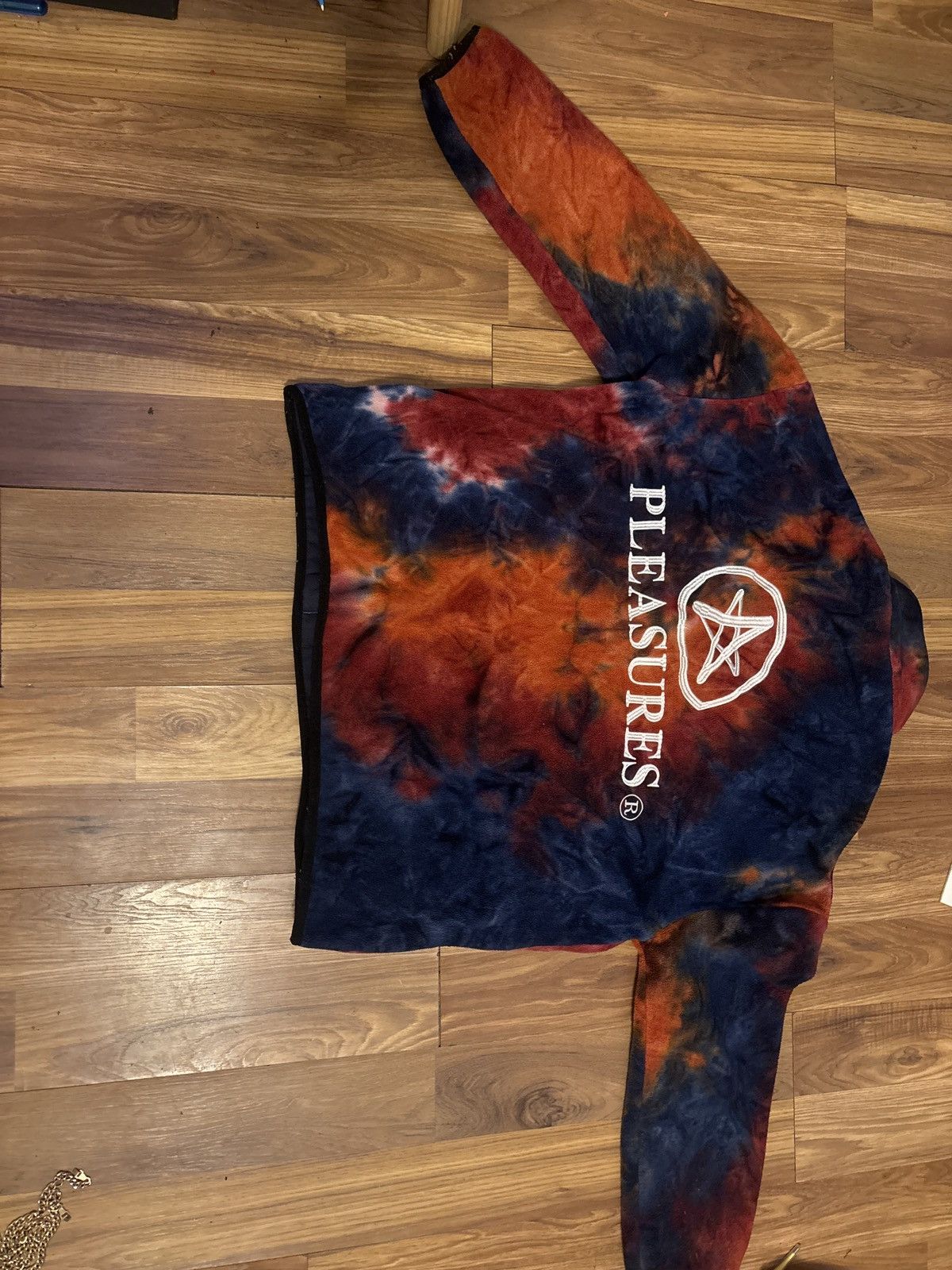 Tie dye pleasures quarter-zip pull over