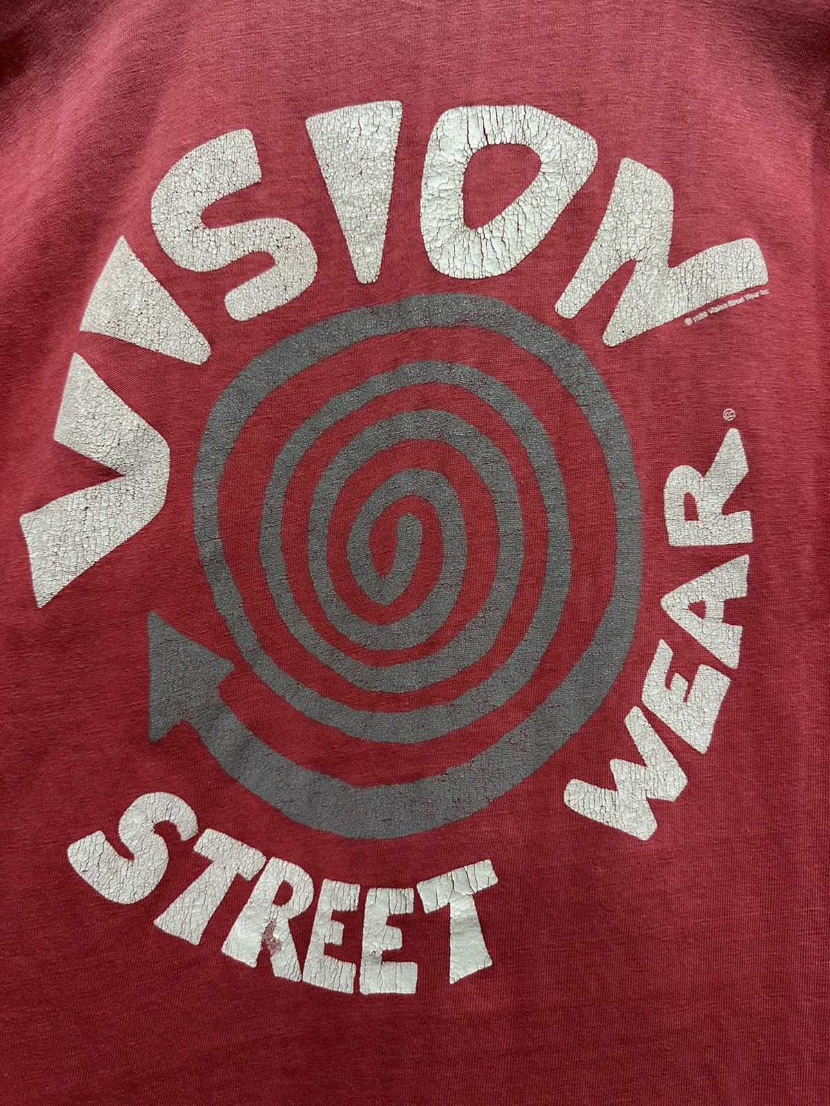 Vintage Vintage 80s Vision Streerwear Faded Tee Size US M / EU 48-50 / 2 - 2 Thumbnail